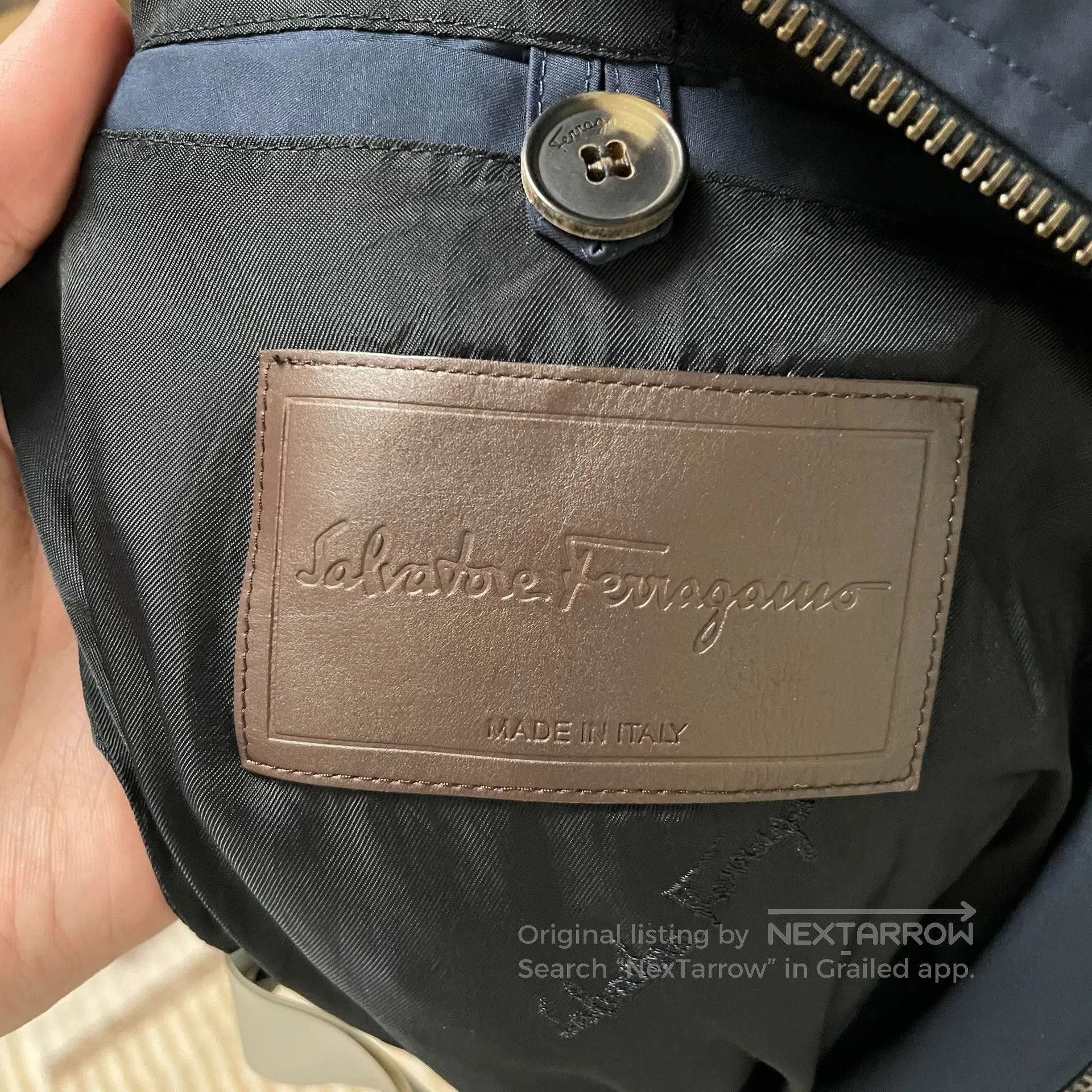 Salvatore Ferragamo Ferragamo Logo Back Runway Jacket. Size US M / EU 48-50 / 2 - 4 Thumbnail