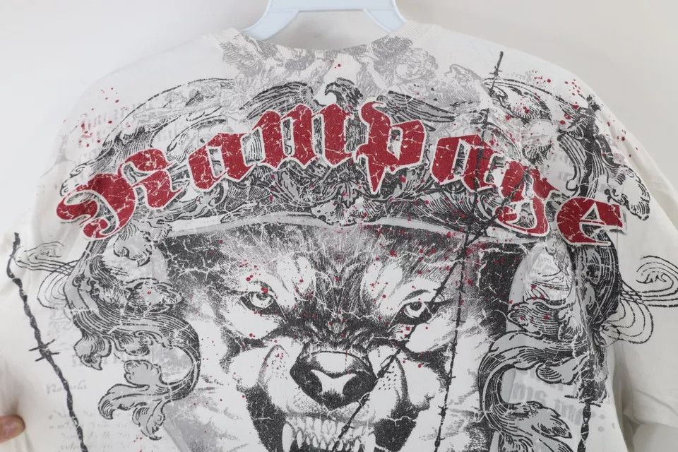 Vintage Vintage MMA Chuck Liddell UFC Rampage Dragon Tribal T-Shirt Size US L / EU 52-54 / 3 - 8 Thumbnail