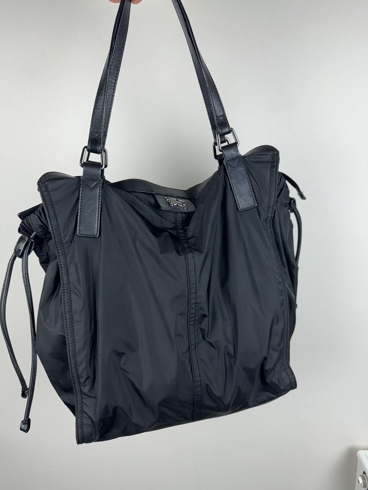 Burberry Nylon leather bag Burberry Nova Check y2k original item Size ONE SIZE - 4 Thumbnail