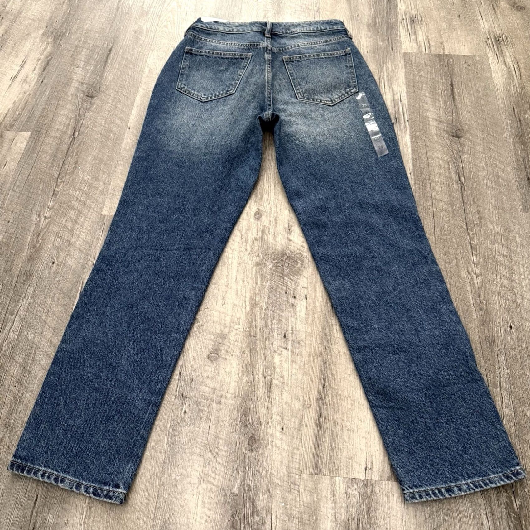 Pacsun VINTAGE Pacsun Mom Jeans Womens 25 Blue Medium Wash Denim 100% Cotton High Rise NEW Size 42" / US 20 - 3 Thumbnail