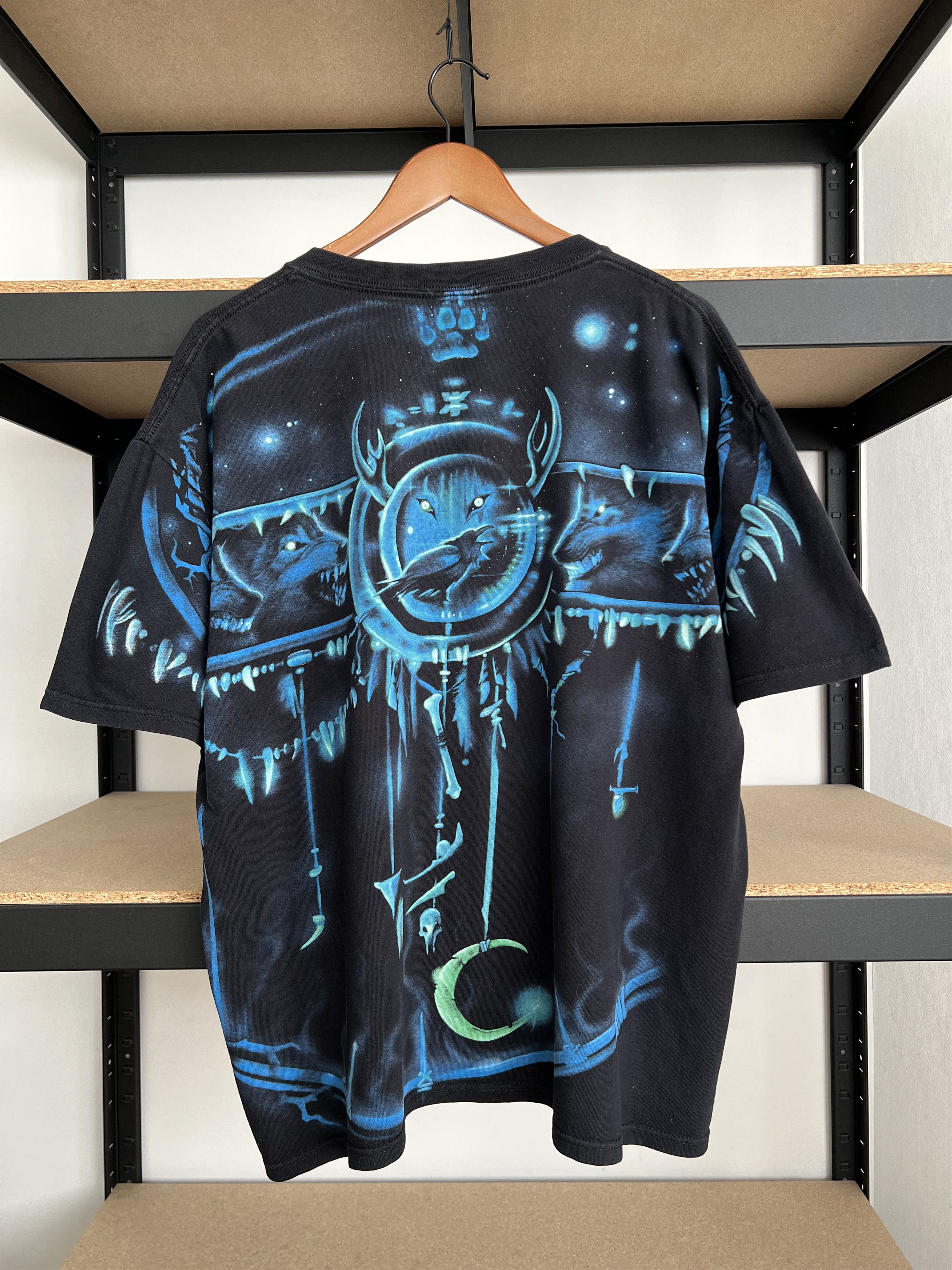 Liquid Blue Vintage 2001 Liquid Blue Wolf All Over Print AOP T-shirt Size US XL / EU 56 / 4 - 2 Thumbnail