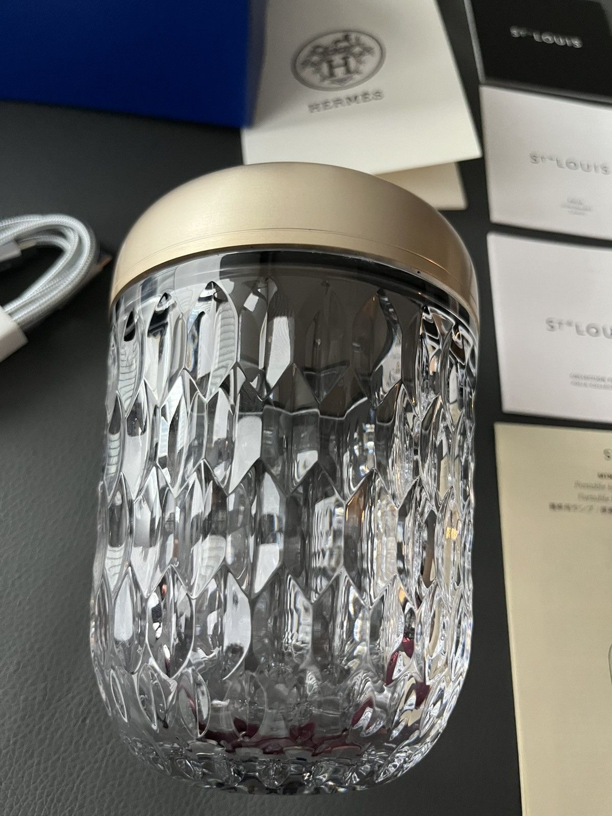 Hermes Brand New Giftable Hermes St Louis Folia Mini Portable Lamp Size ONE SIZE - 19 Thumbnail