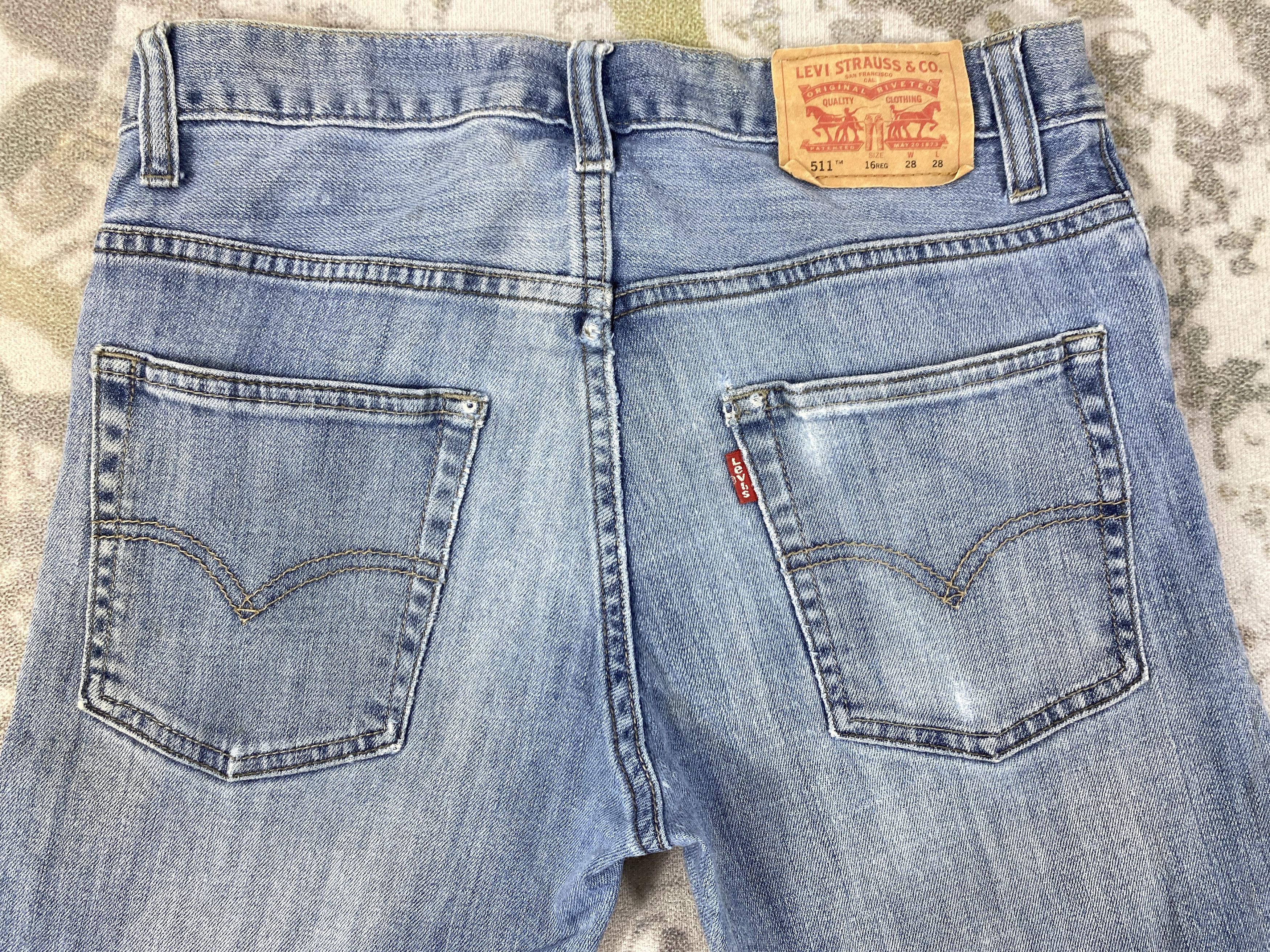 Levi's Light Wash Levi's 511 Jeans 28x28 Denim -SJ162 Size US 28 / EU 44 - 4 Thumbnail