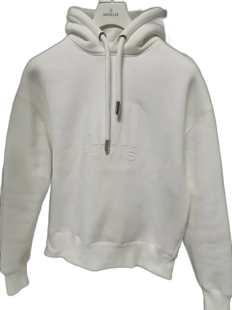 AMI AMI Men's White Hooded Sweatshirt Size US M / EU 48-50 / 2 - 1 Thumbnail