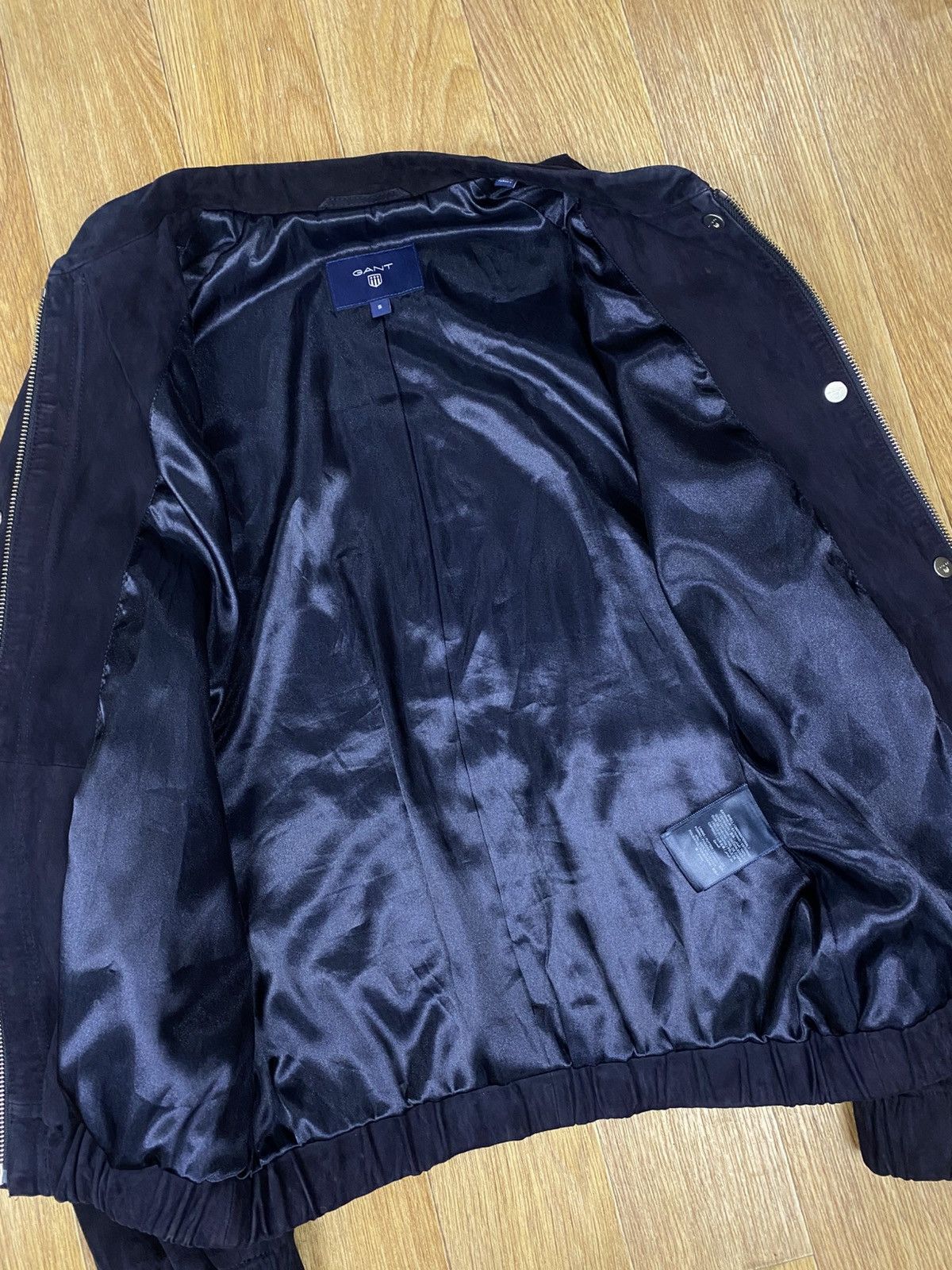 Gant Gant Dark Blue Suede Goat Leather Light Bomber Jacket Men’s Size US S / EU 44-46 / 1 - 3 Thumbnail