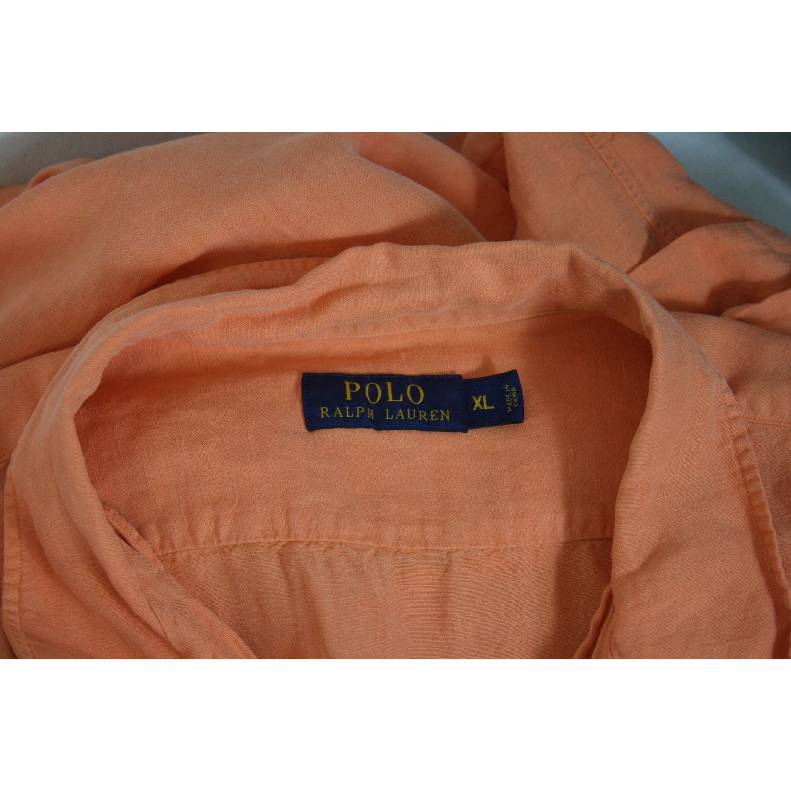 Polo Ralph Lauren Polo Ralph Lauren Silk Linen Loop Collar Camp Shirt XL Size US XL / EU 56 / 4 - 5 Thumbnail