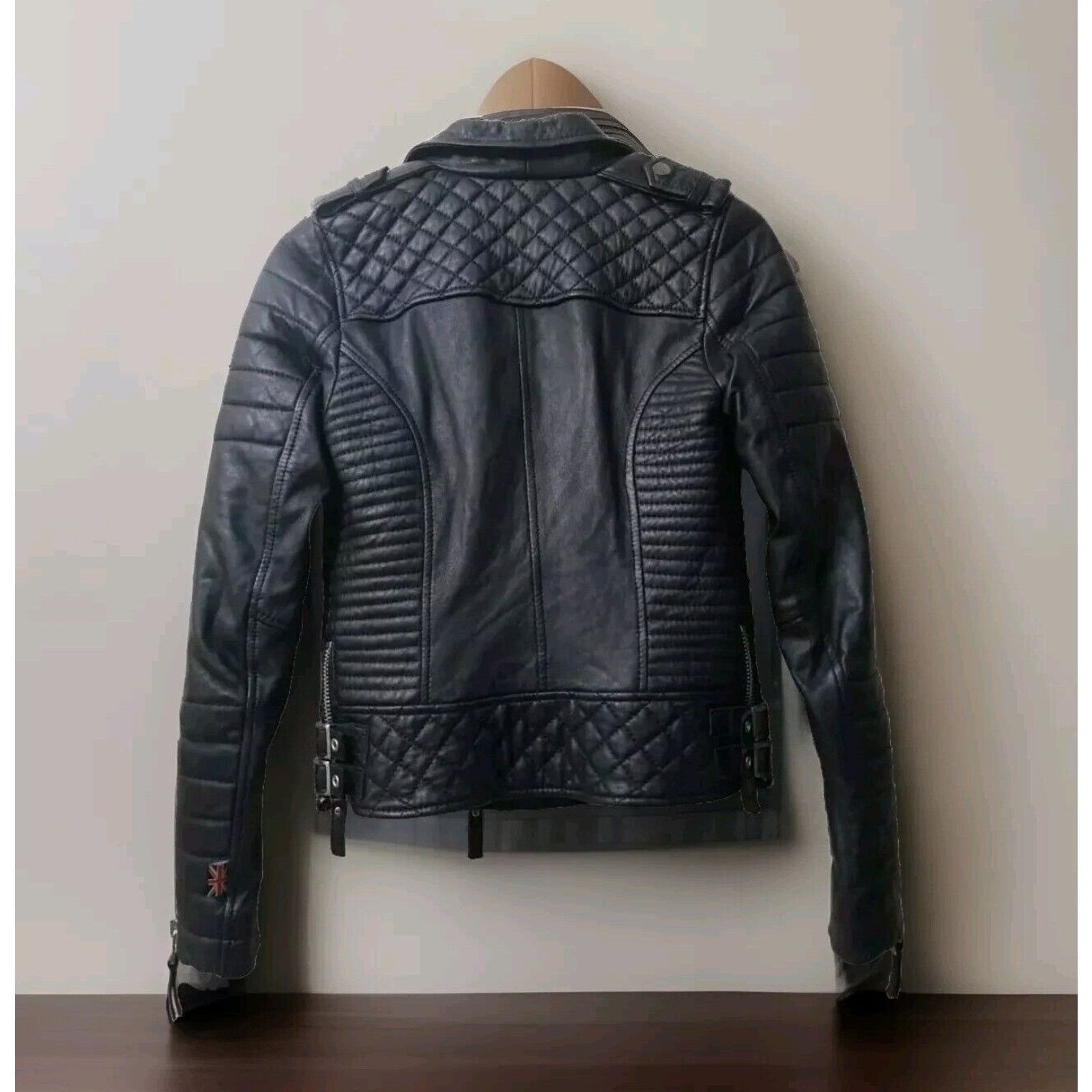 Boda Skins BODA Skins Kay Michaels Napa Leather Platinum Jacket 32/4 Size S / US 4 / IT 40 - 7 Thumbnail