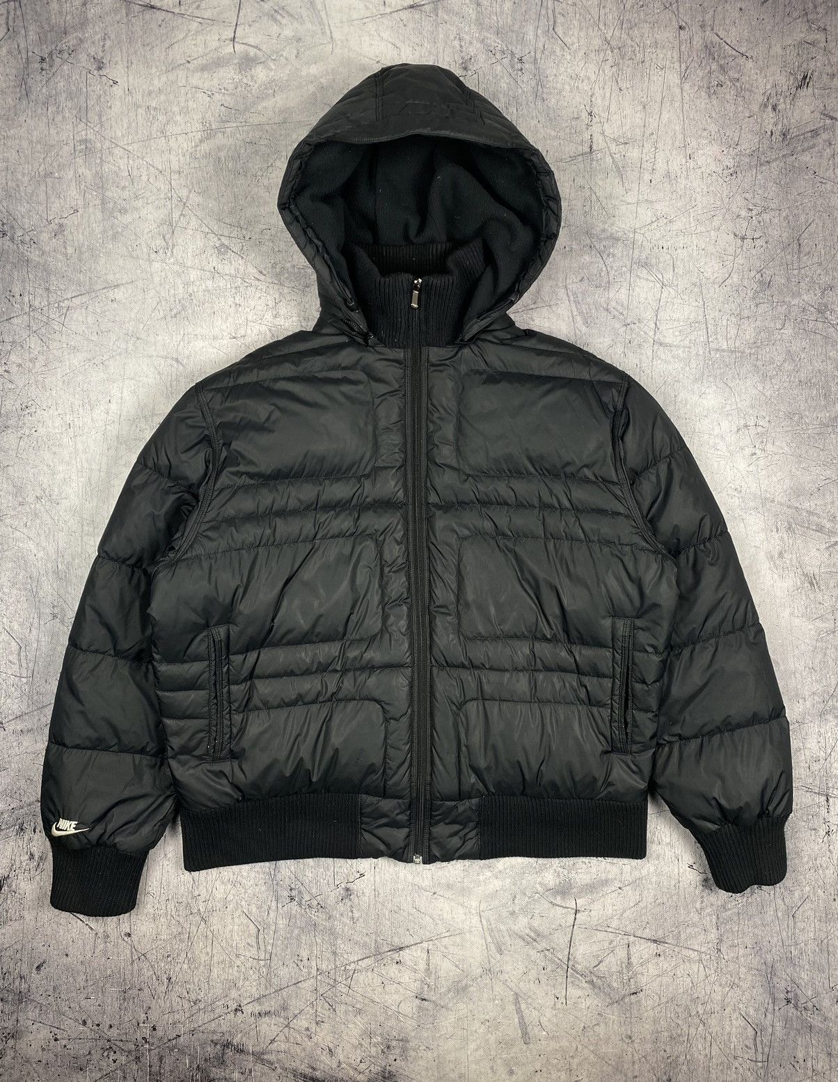 Nike Vintage 90s Nike Streetwear Drill Y2K Down Puffer Jacket Size US XL / EU 56 / 4 - 2 Thumbnail