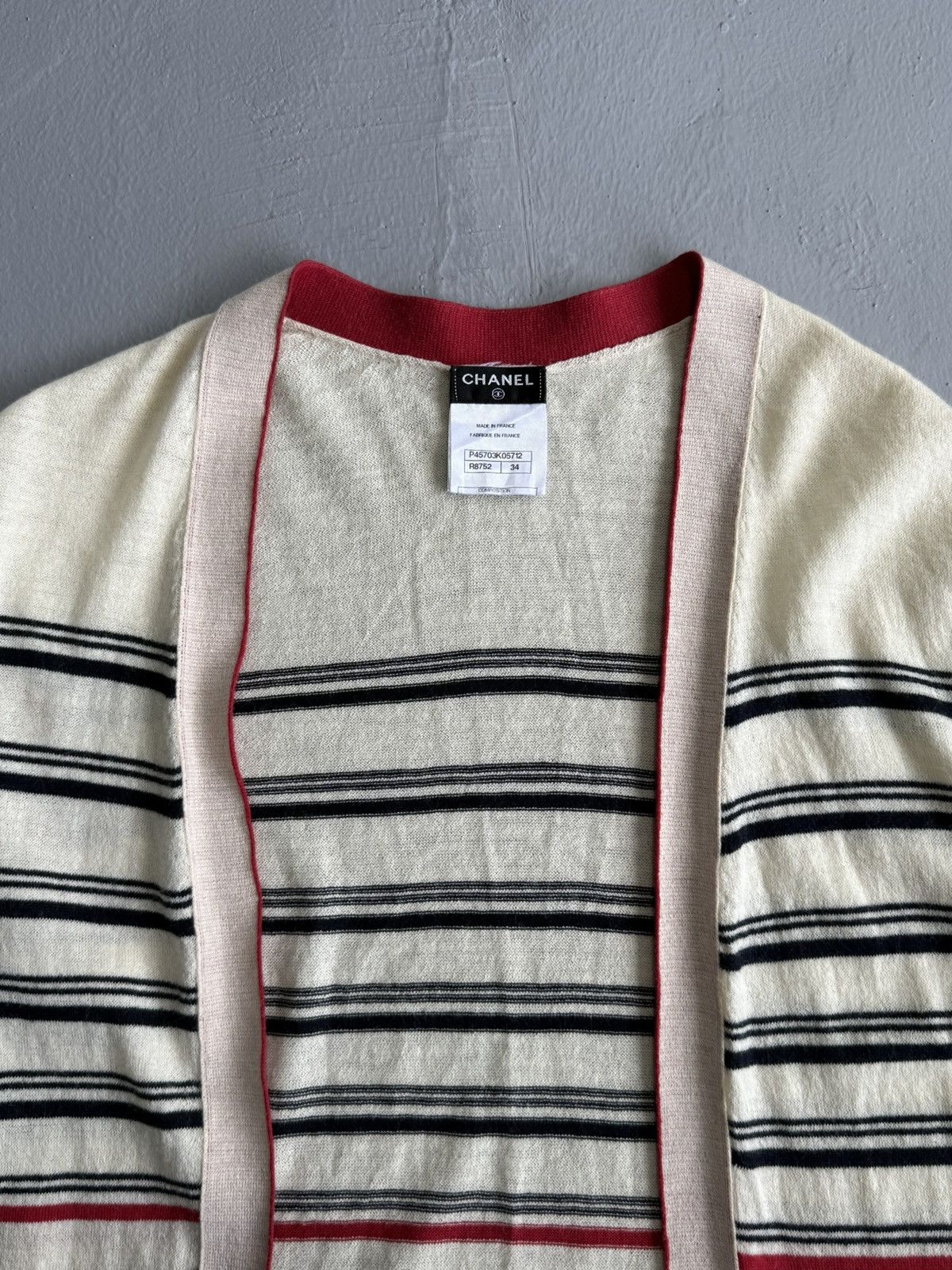 Chanel Chanel - Stripes Long Cardigan Size XS / US 0-2 / IT 36-38 - 7 Thumbnail