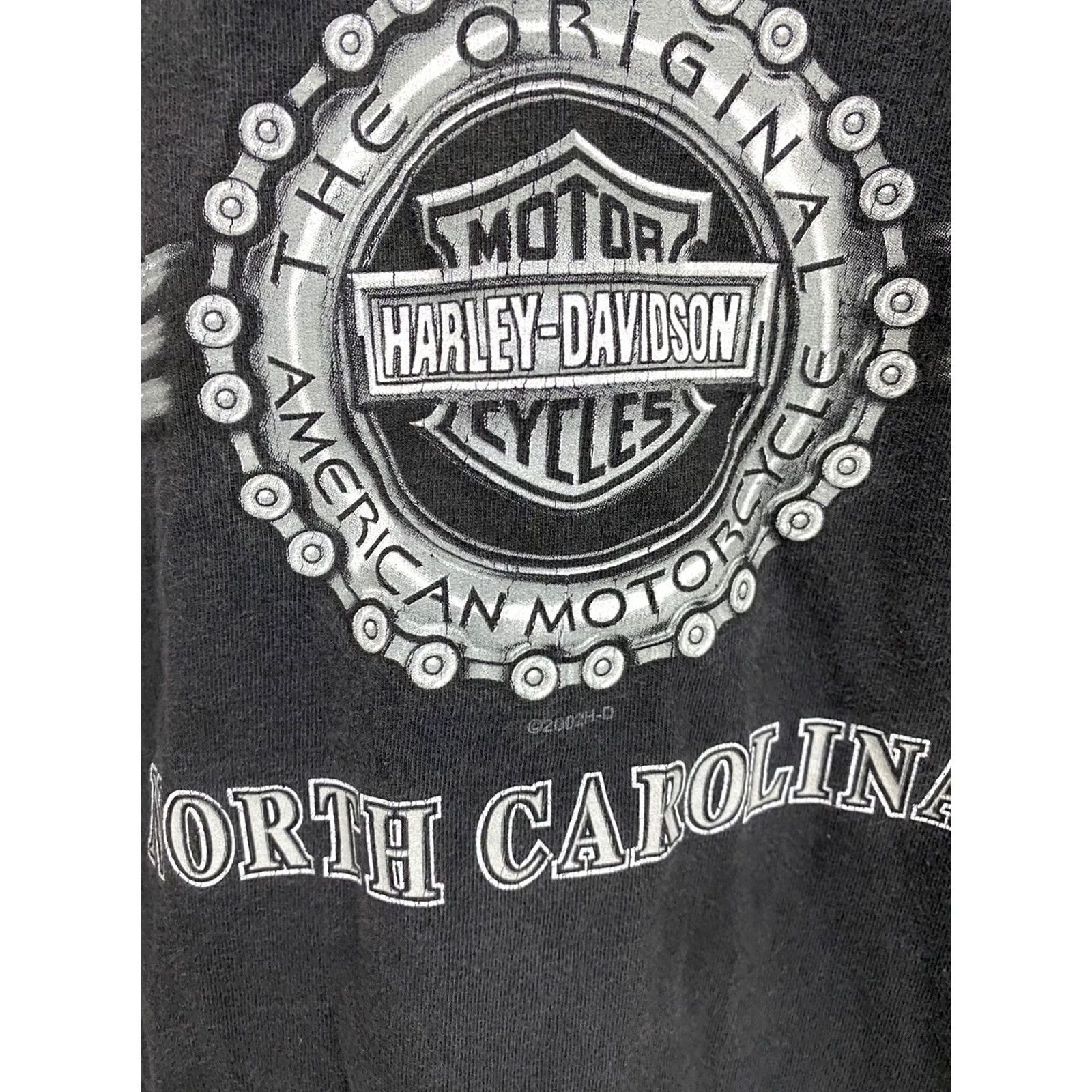 Harley Davidson VTG Harley-Davidson Gothic Flame Sword Shield Long Sleeve T-Shirt Black XL Mens Size US XL / EU 56 / 4 - 4 Thumbnail