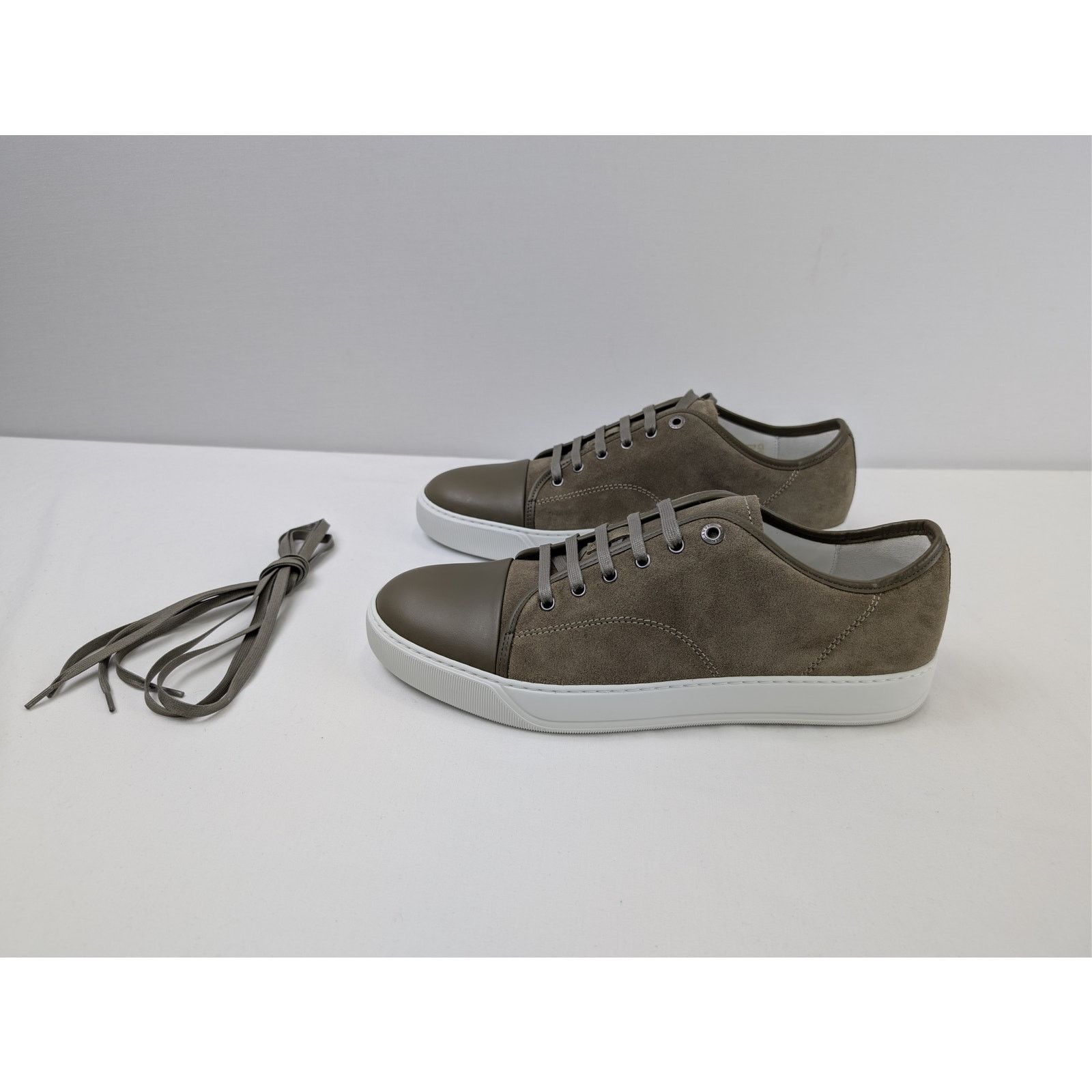 Lanvin o1rshd1 DBB1 Sneakers Shoe in Brown/White Size US 11 / EU 44 - 9 Thumbnail