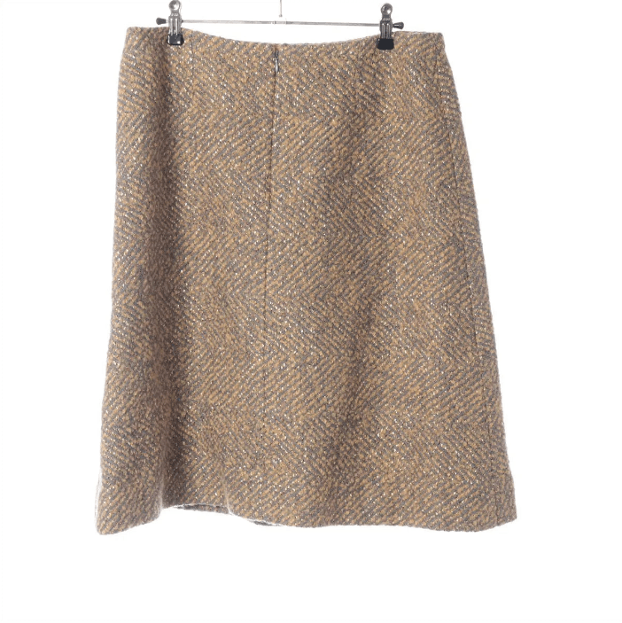 Carhartt Wool Tweed Skirt Gold x Gray Size 32" / US 10 / IT 46 - 2 Thumbnail