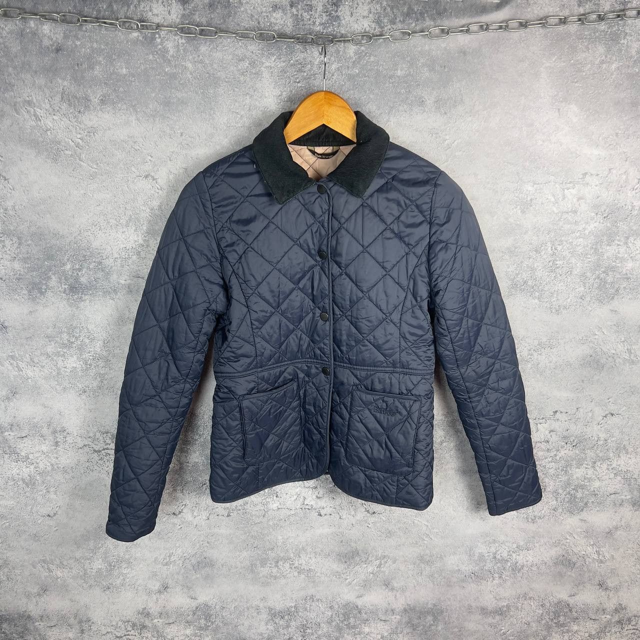 Barbour Barbour Quilted Jacket Women's Size USA4 UK8 Blue ` Size S / US 4 / IT 40 - 1 Thumbnail