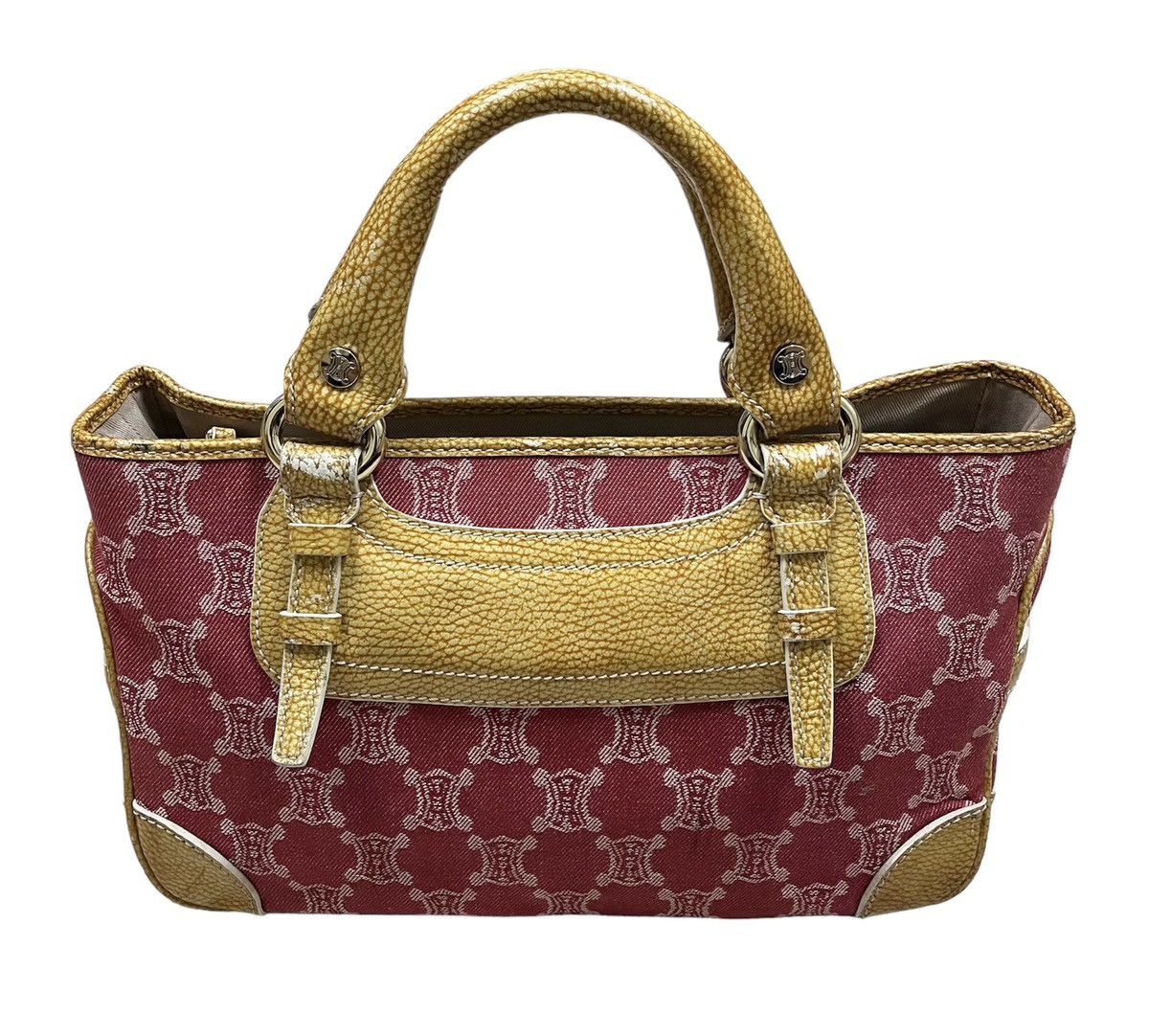 Celine Vintage CELINE PARIS Monogram Handbag x Rare Size ONE SIZE - 5 Thumbnail