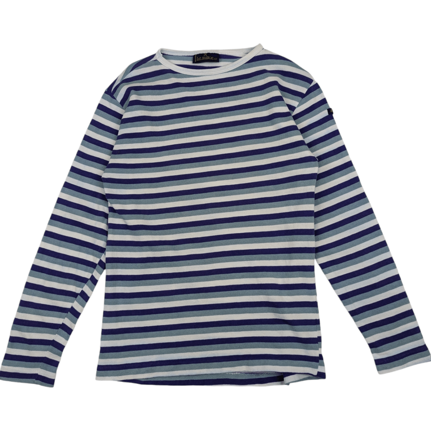 Japanese Brand LE MINOR Striped Grunge Kurt Cobain T-Shirt Single Stitches Size S / US 4 / IT 40 - 3 Thumbnail