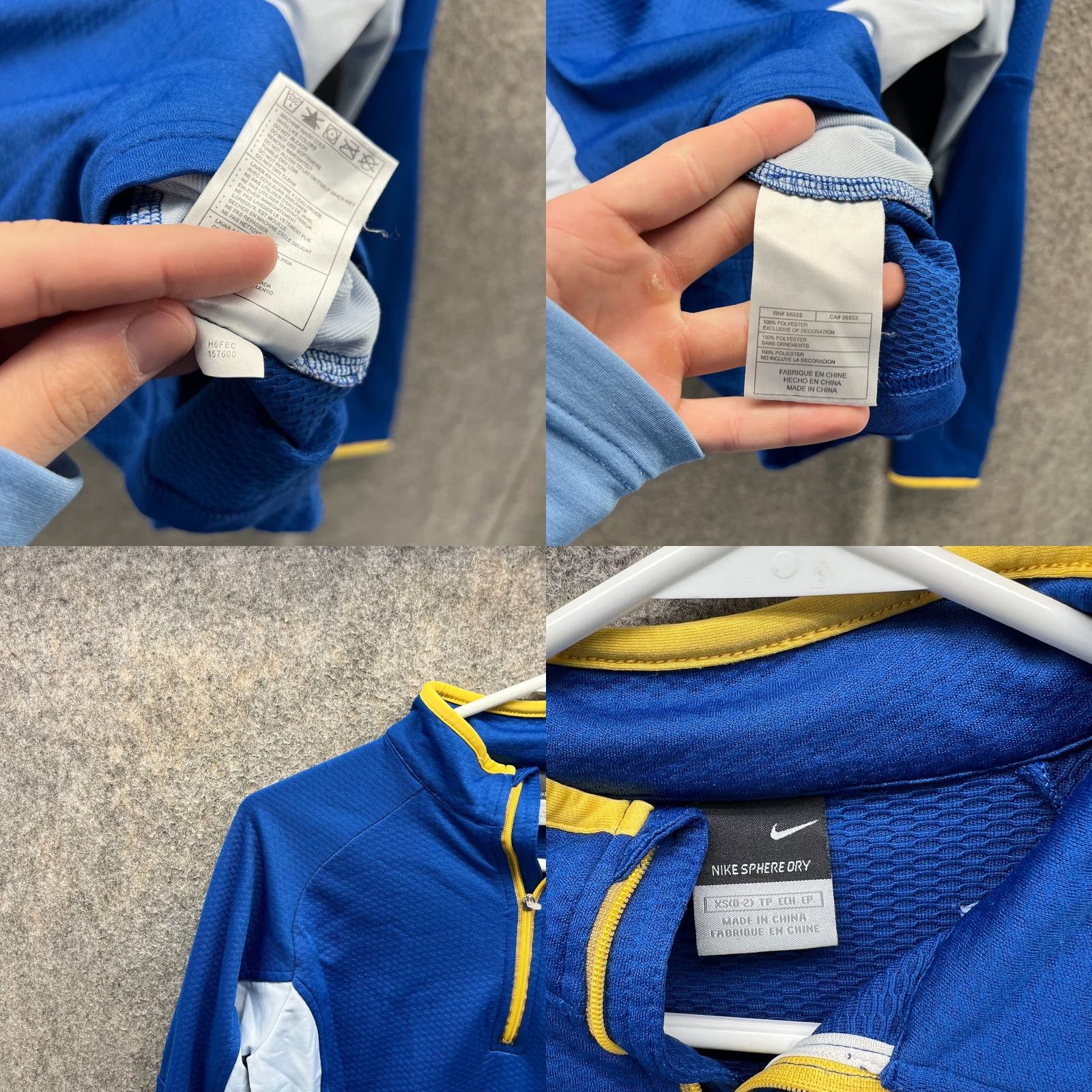 Nike VINTAGE Nike Jacket Women XS Blue Athletic Track Dri-FIT Fit Sportswear Size XS / US 0-2 / IT 36-38 - 8 Thumbnail