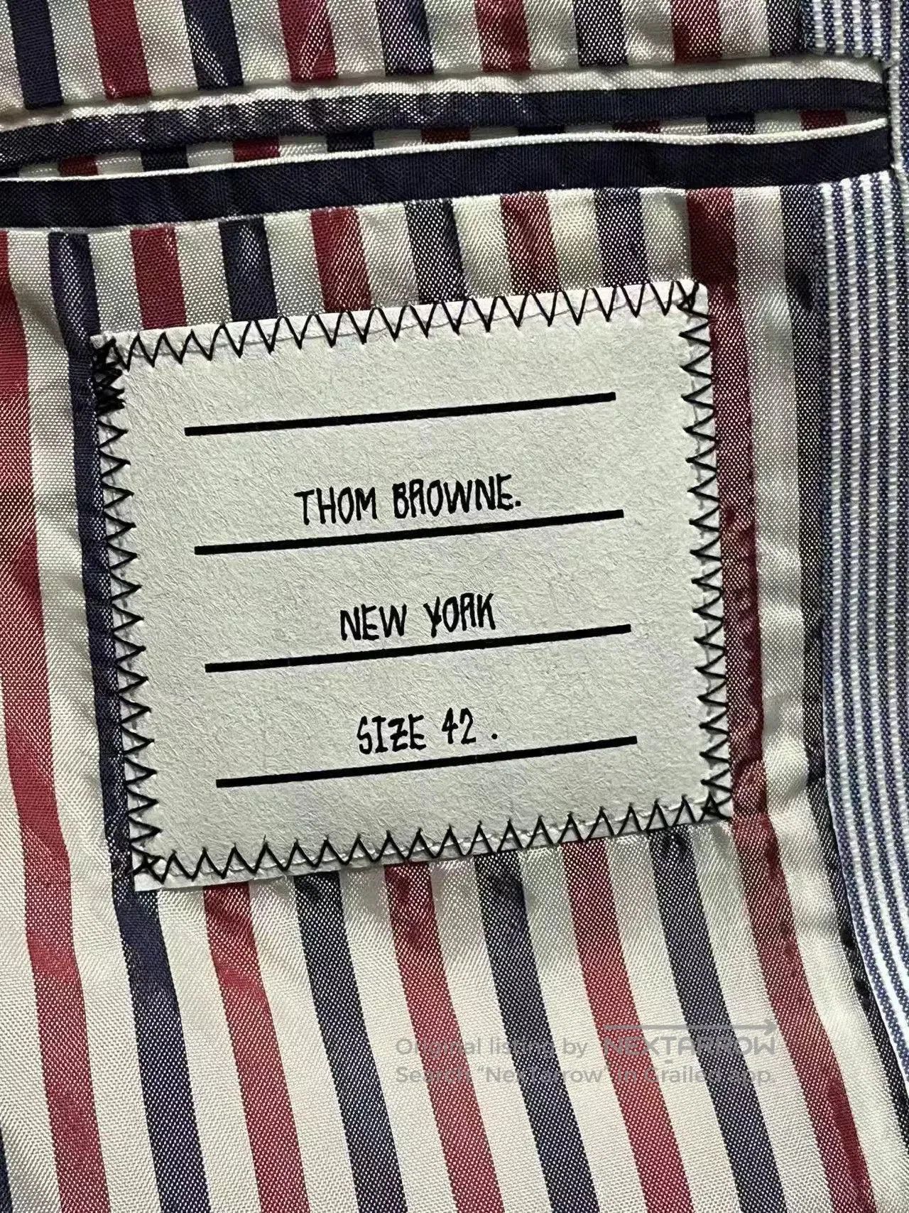 Thom Browne Thom Browne Blue Striped Women's Suit. Size M / US 6-8 / IT 42-44 - 6 Thumbnail