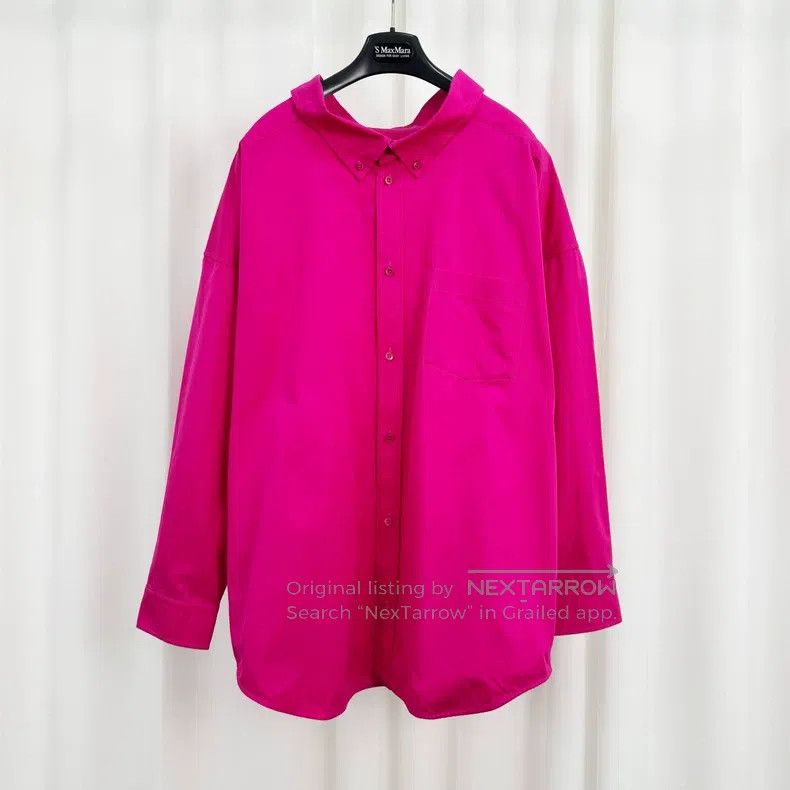Balenciaga Balenciaga Off-the-shoulder printed letter shirt Size XXS / US 00 / IT 34 - 1 Thumbnail