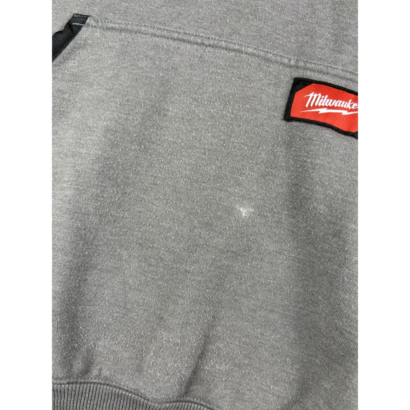 Vintage Milwaukee Sweatshirt Men’s Large Gray Hoodie Pullover Workwear Sweatshirt Fleece Cotton Regular Size L Men Retro Size US L / EU 52-54 / 3 - 3 Thumbnail