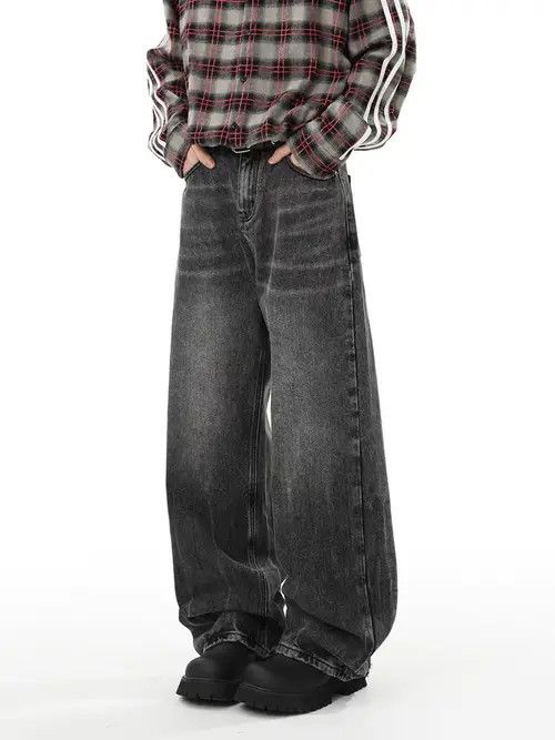 VIBE Washed street hip hop Y2K baggy vintage jeans Size US 34 / EU 50 - 3 Thumbnail