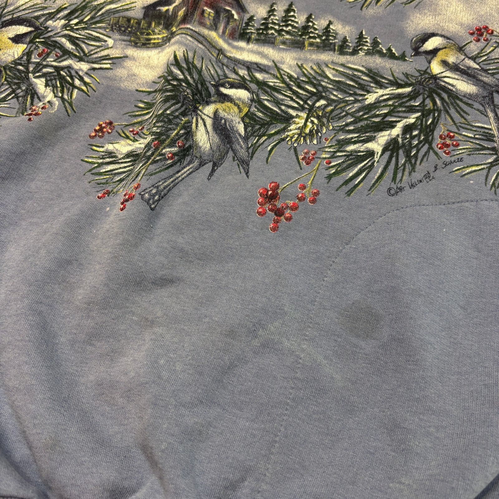 Vintage VTG Art Unlimited Wraparound Winter Christmas Sweatshirt L Size US L / EU 52-54 / 3 - 9 Thumbnail