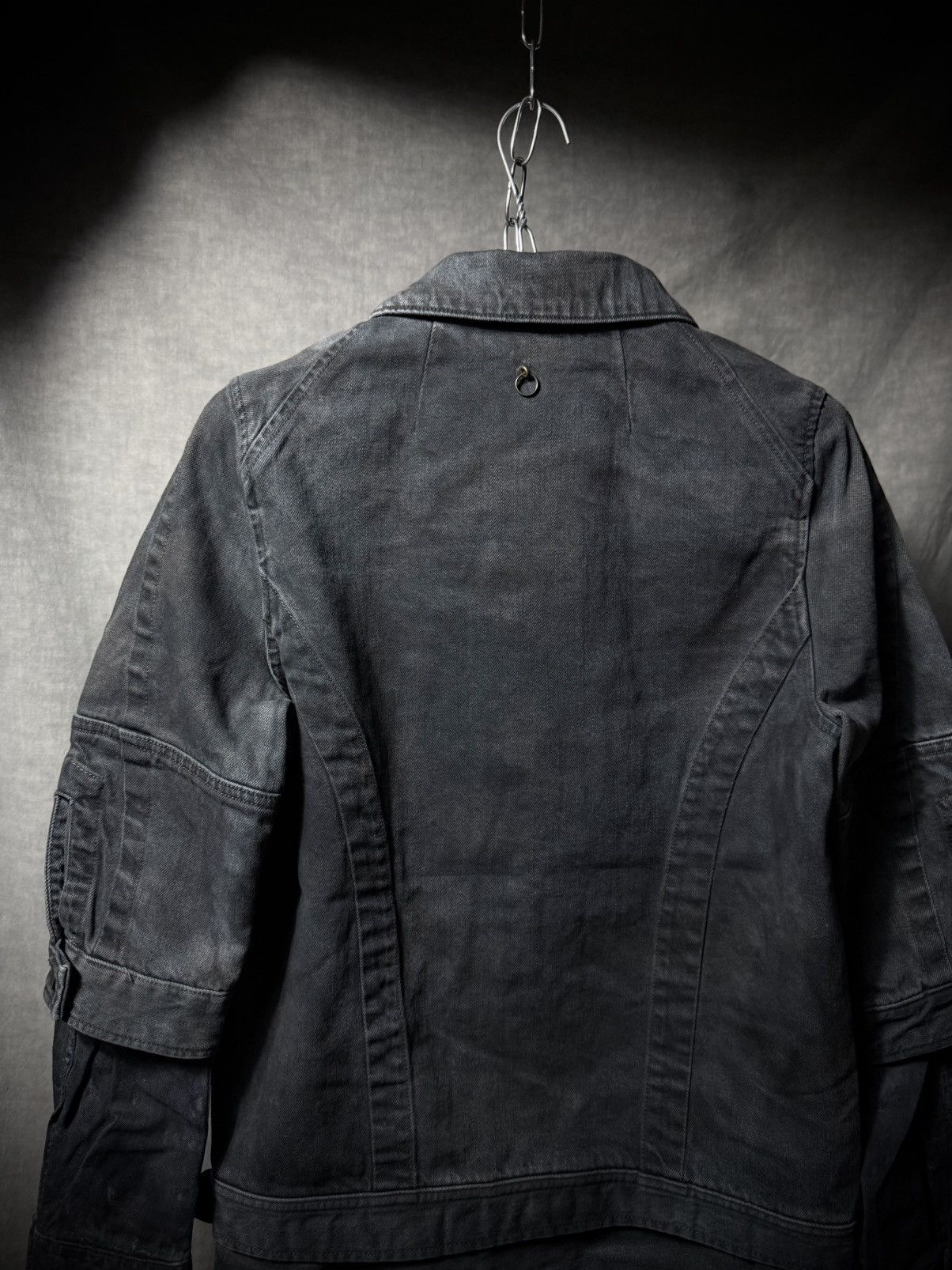 SIVA Siva 2012 Waxed Layered Multi-Panel Denim Jacket Size US S / EU 44-46 / 1 - 7 Thumbnail
