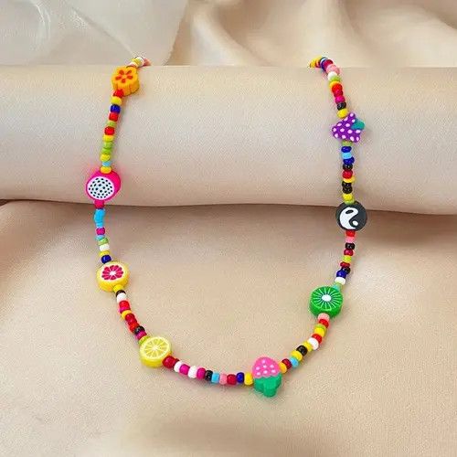 Japanese Brand × Vintage Strawberry Choker Necklaces Girls Gift Jewelry Size ONE SIZE - 3 Thumbnail