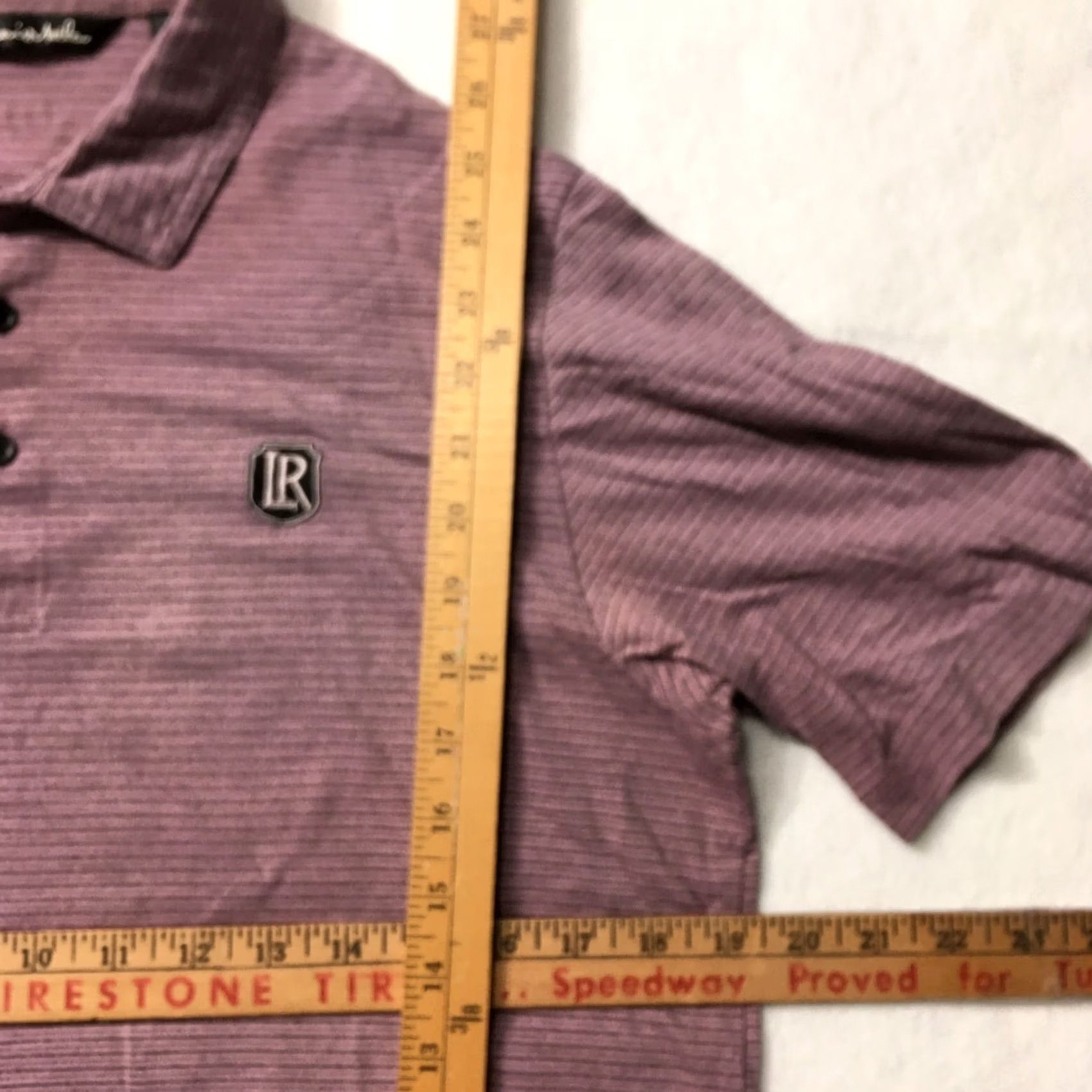TravisMathew Travis Mathew Golf Polo Shirt Mens Medium Lavender Contrast Collar LR logo Size US M / EU 48-50 / 2 - 4 Thumbnail