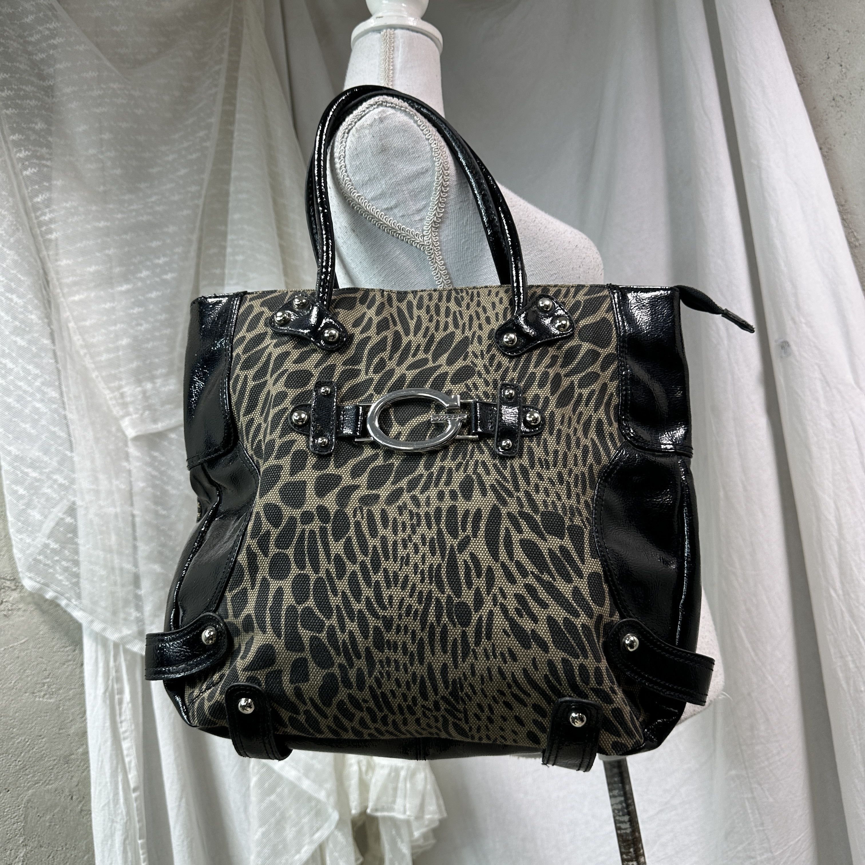 Guess Vintage Guess Canvas Shooper Cheetah Bag Y2K Size ONE SIZE - 2 Thumbnail