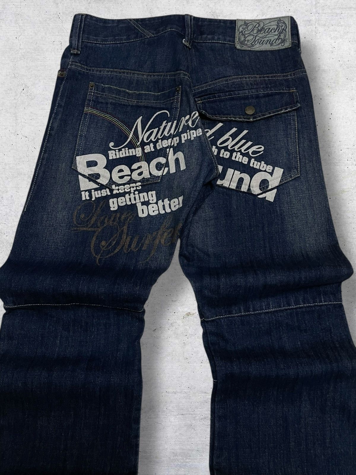 Japanese Brand VINTAGE BEACH SOUND 1990S JAPAN DESIGNER DAICOCK POEM JEANS Size US 30 / EU 46 - 12 Thumbnail