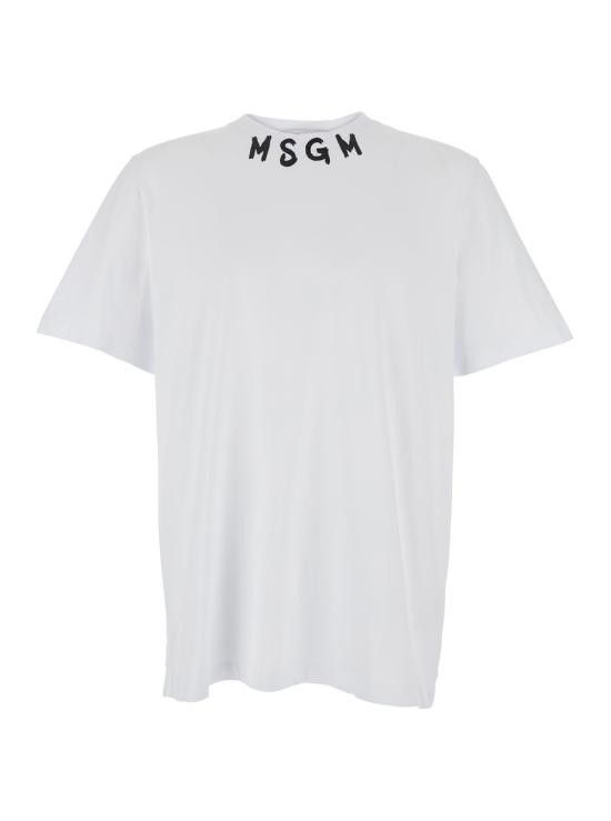 MSGM MSGM Men Tops 3840MM10225700201 White Size US L / EU 52-54 / 3 - 1 Thumbnail