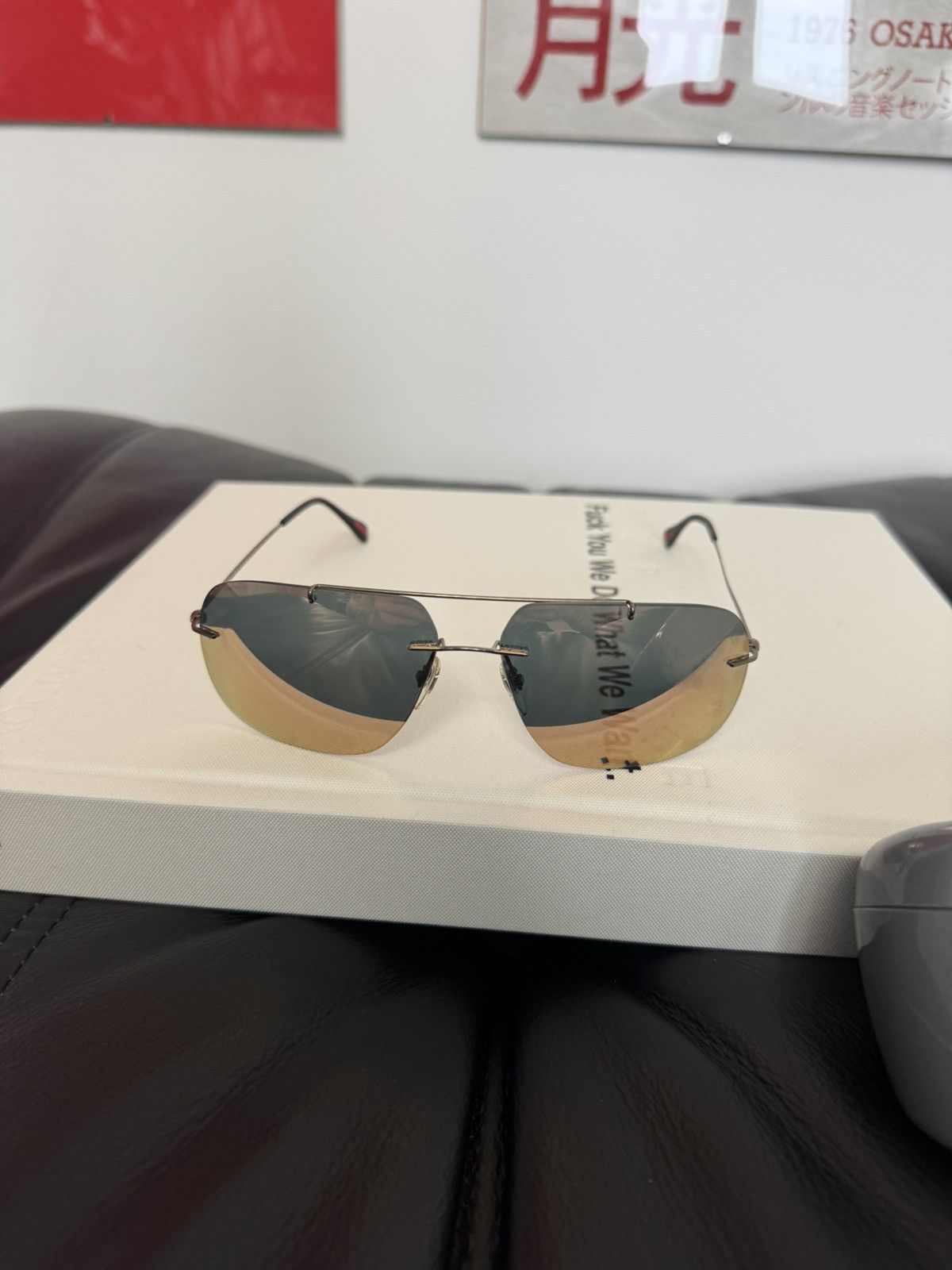 Prada Prada Sun Glasses Designer Luxury Brown High End Italy Rare Size ONE SIZE - 2 Thumbnail
