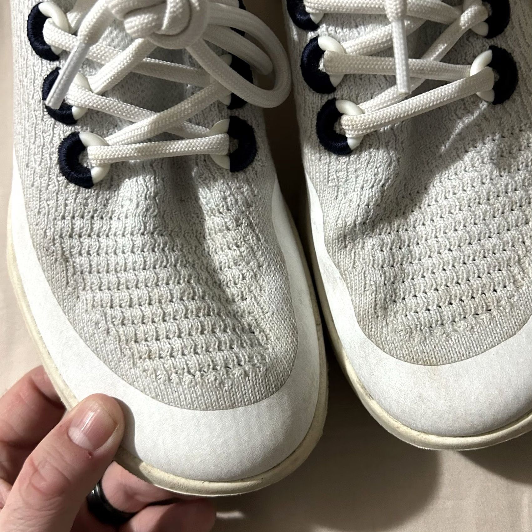 Allbirds VINTAGE Allbirds TD2 Tree Dasher 2 Blizzard Deep Navy Size 10 Women Sneaker Athletic White Women’s TD2 Tree Dasher 2 Blizzard Deep Navy Size 10 Size US 10 / IT 40 - 5 Thumbnail