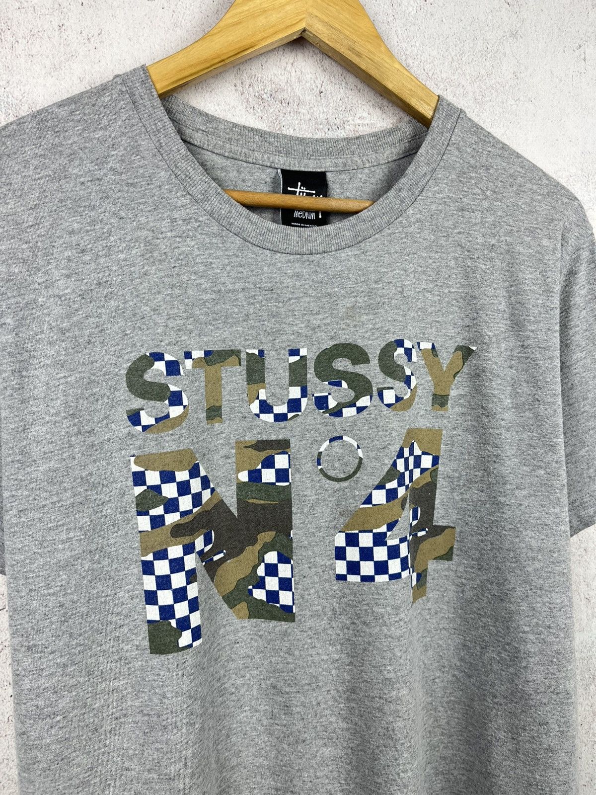 Stussy Vintage Stussy No. 4 Logo Printed T-Shirt Hype Retro Y2K Size US M / EU 48-50 / 2 - 3 Thumbnail