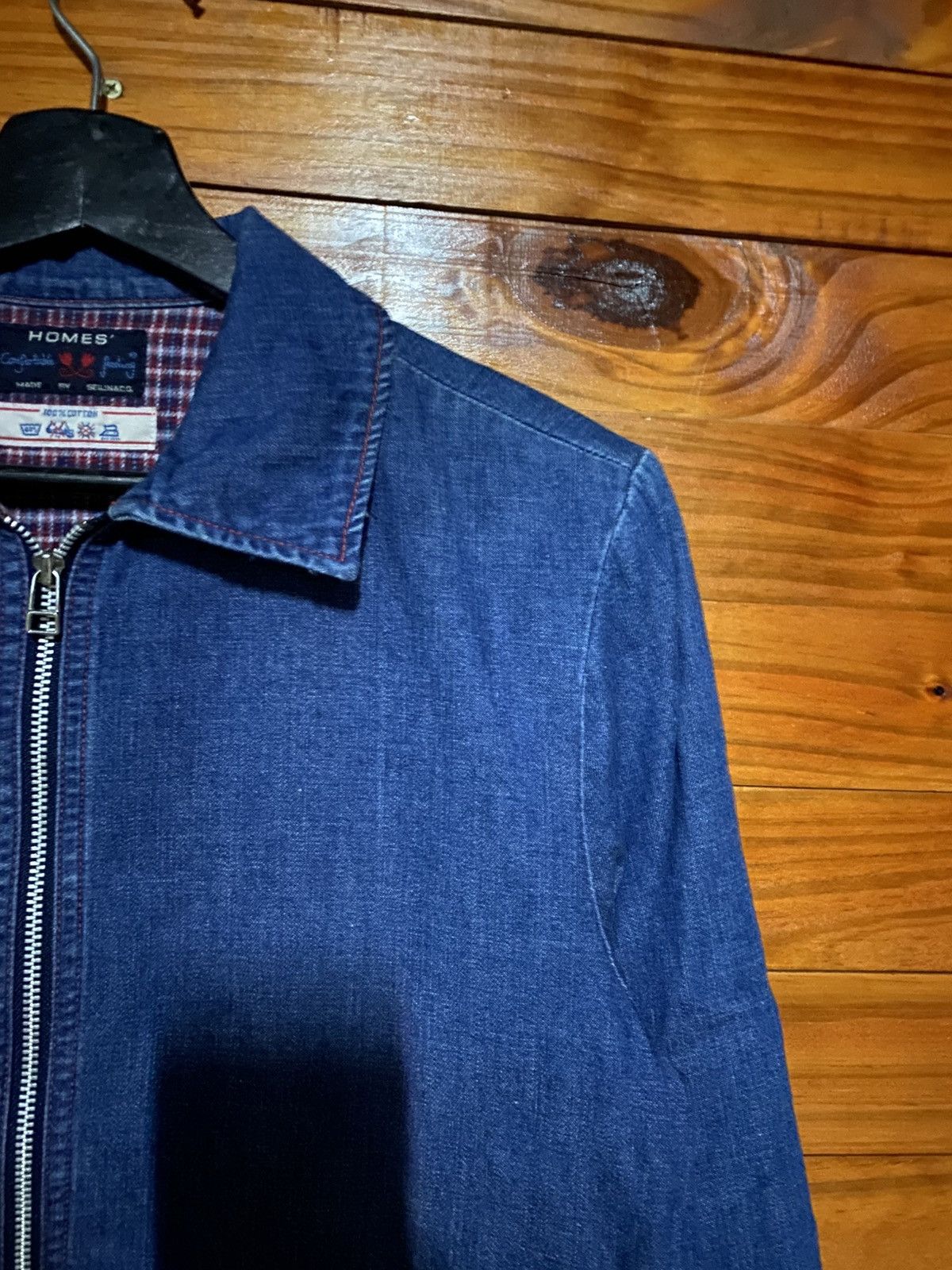 Japanese Brand HOMES’ Japanese Denim Zip Jacket | Indigo Workwear Style Size US S / EU 44-46 / 1 - 10 Thumbnail