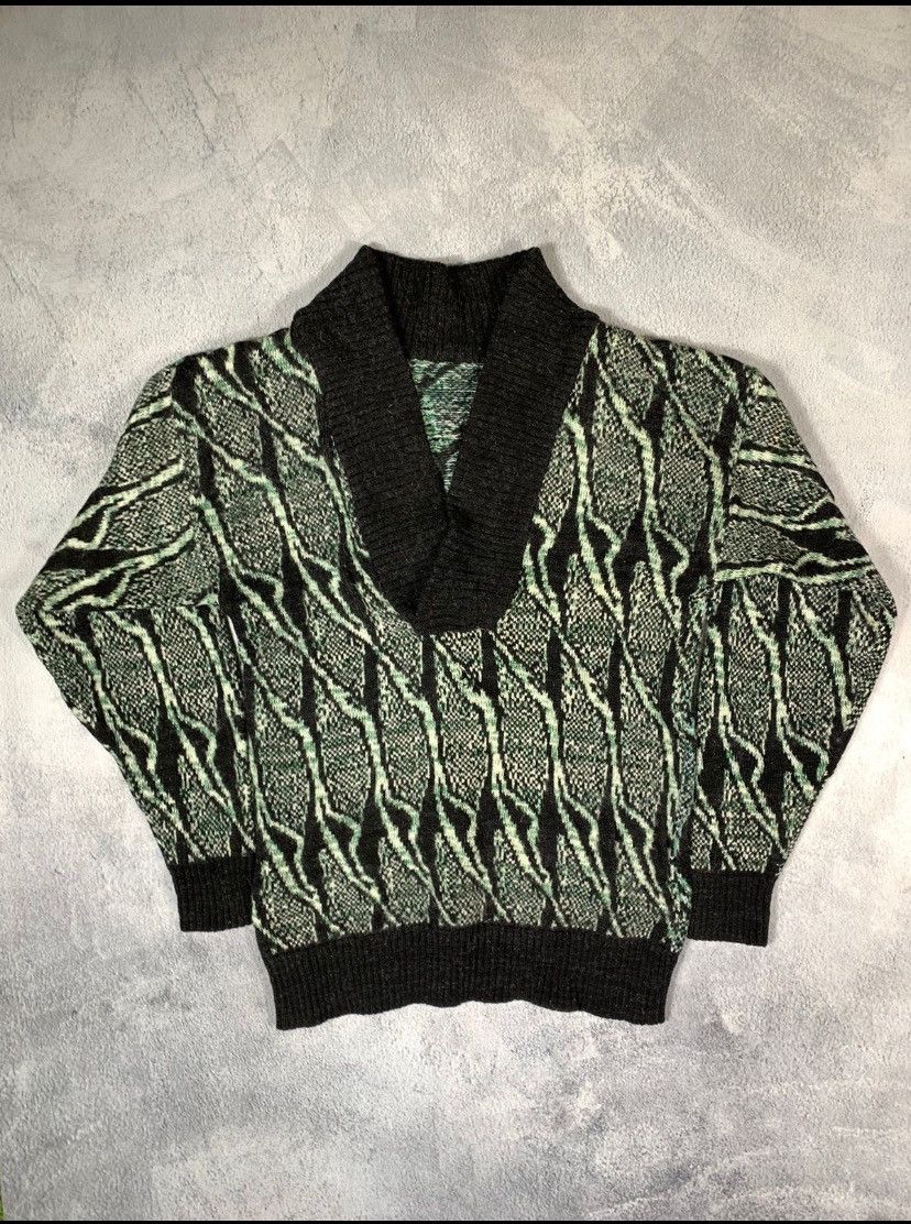 Vintage Vintage 90s coloured knitwear sweater streetwear size M Size US M / EU 48-50 / 2 - 1 Thumbnail