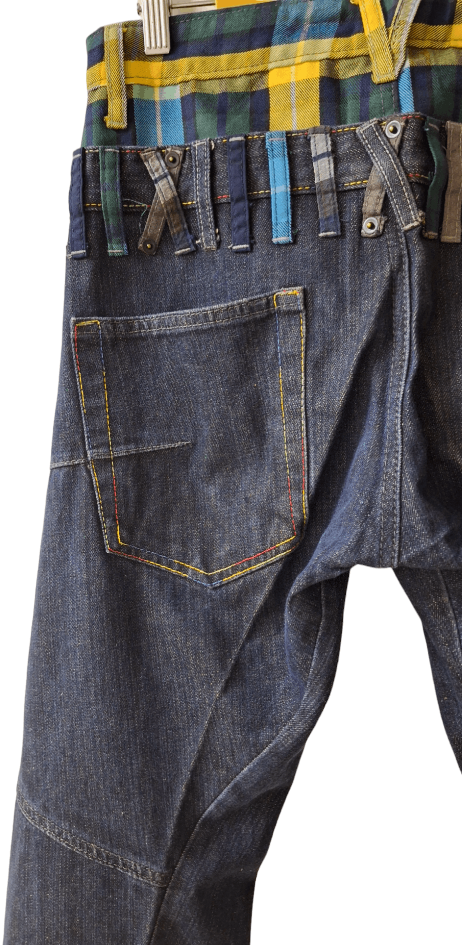20471120 Japanese Brand Double Waist Ppfm Style Jeans Size US 31 - 12 Thumbnail