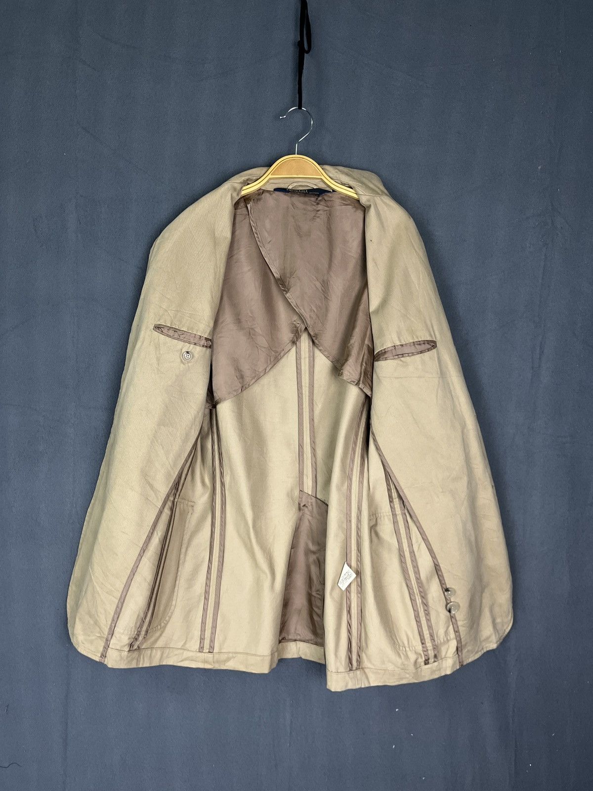 Polo Ralph Lauren × Vintage Polo By Ralph Lauren Beige Blazer Jacket Sport Coat Size 40R - 9 Thumbnail