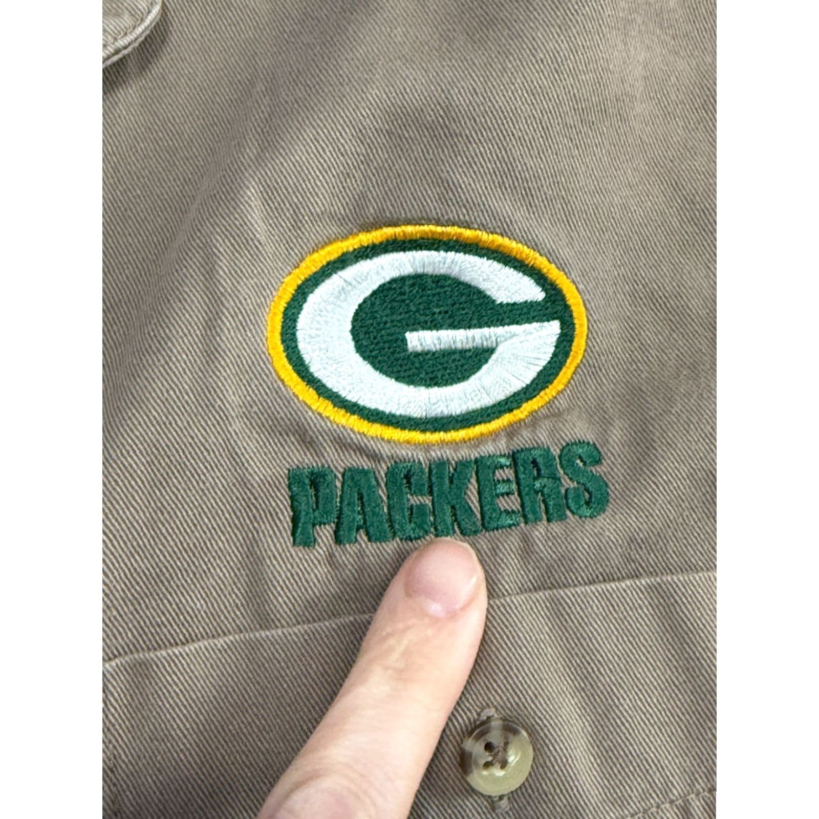 Lee Lee Sport Shirt Men's Medium Long Sleeve Button Up Wisconsin Green Bay Packers Shirt Size US M / EU 48-50 / 2 - 5 Thumbnail