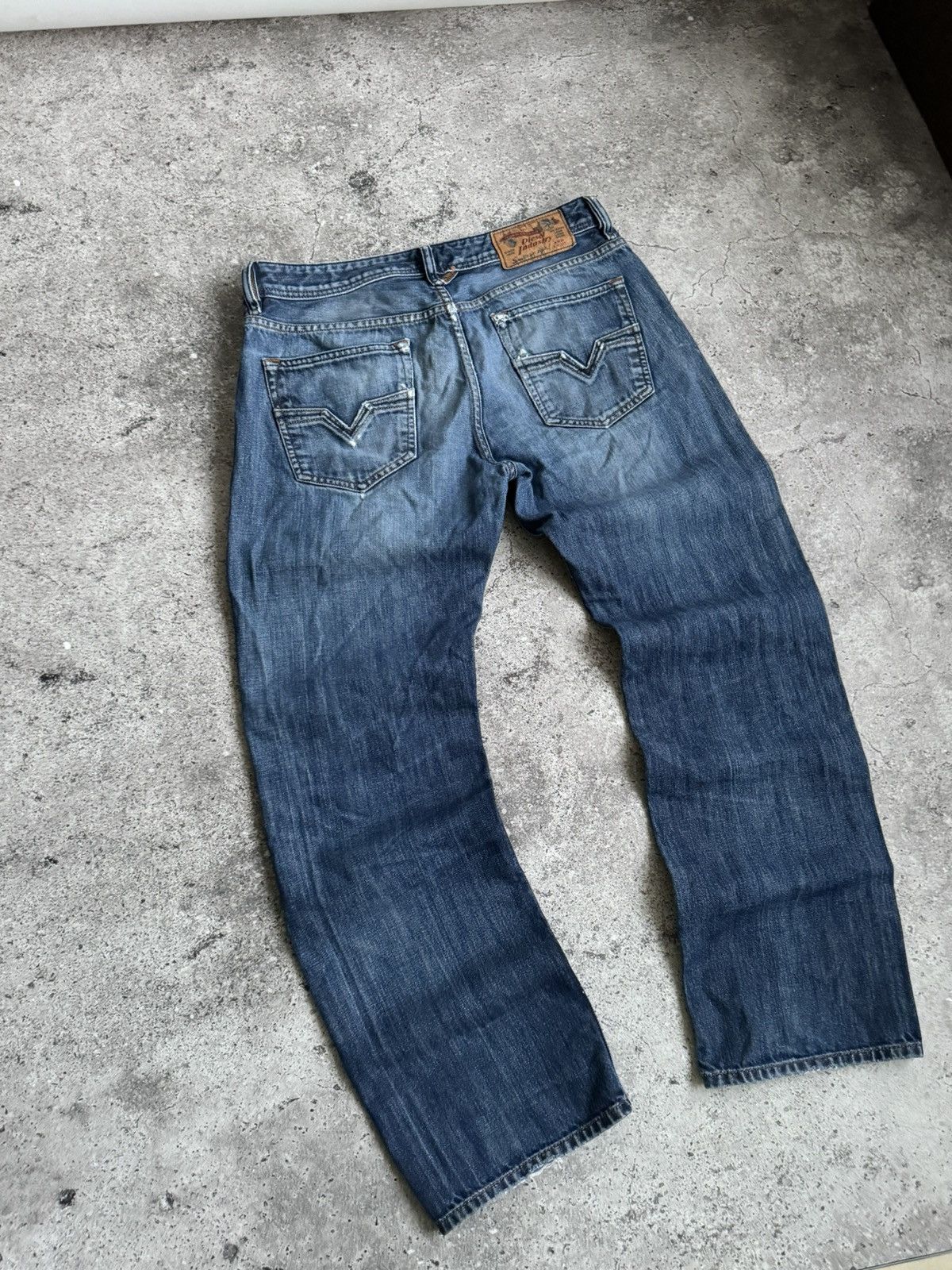 Diesel × Vintage Vintage Diesel Y2K distressed jeans pants Size US 31 - 15 Thumbnail