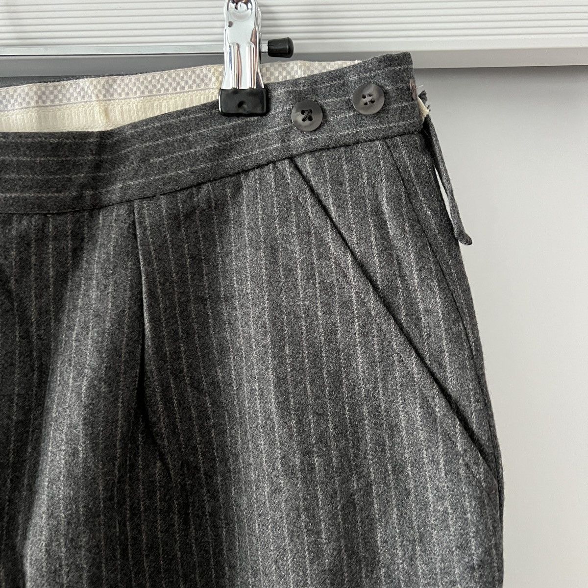 Vintage Vintage Aero Zip Casual Stripped Wool 30's Pants Rare Size US 32 / EU 48 - 7 Thumbnail