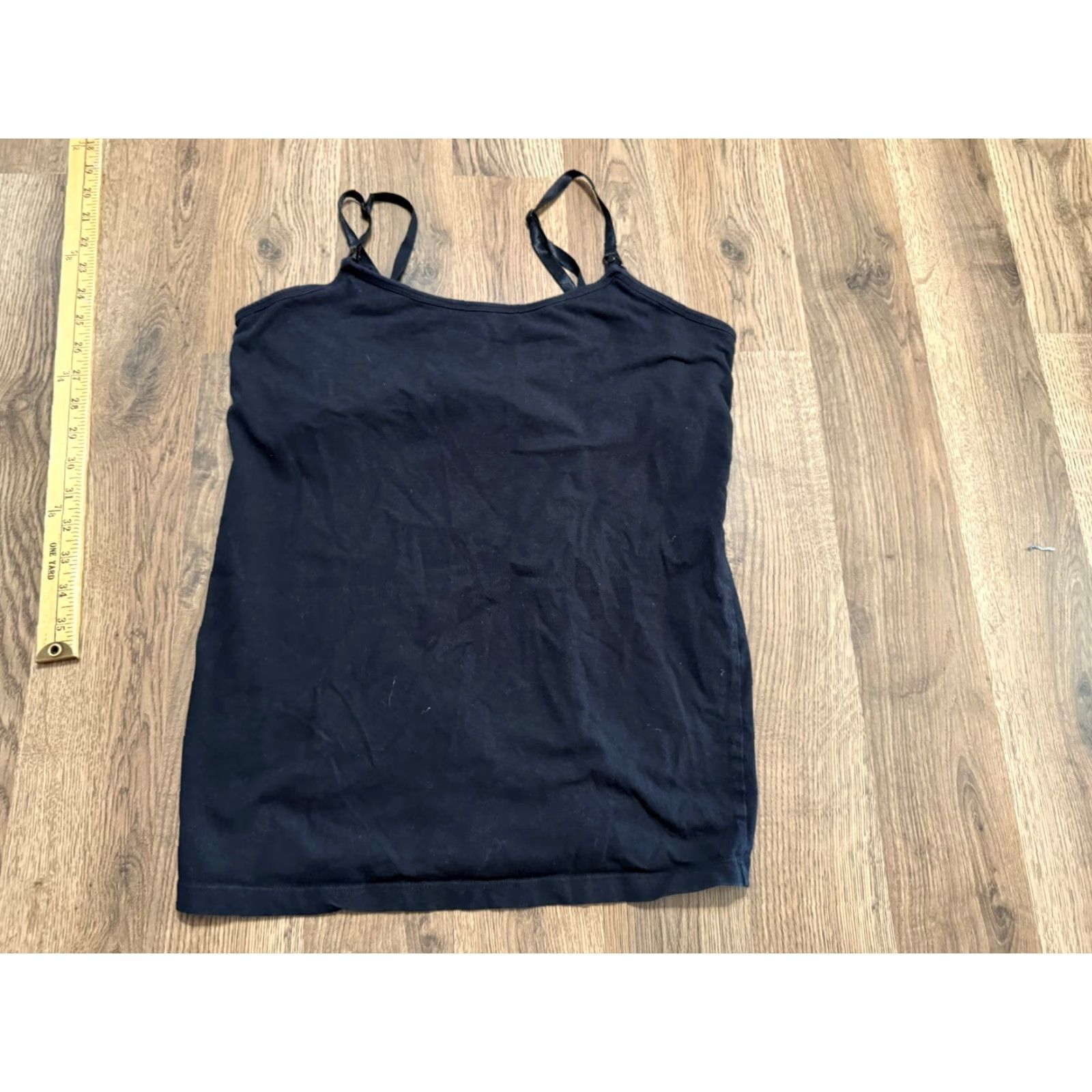 Vintage Motherhood Nursing Shirt Women's Size Medium Black Built in Bra Tank Top Casual Size M / US 6-8 / IT 42-44 - 2 Thumbnail