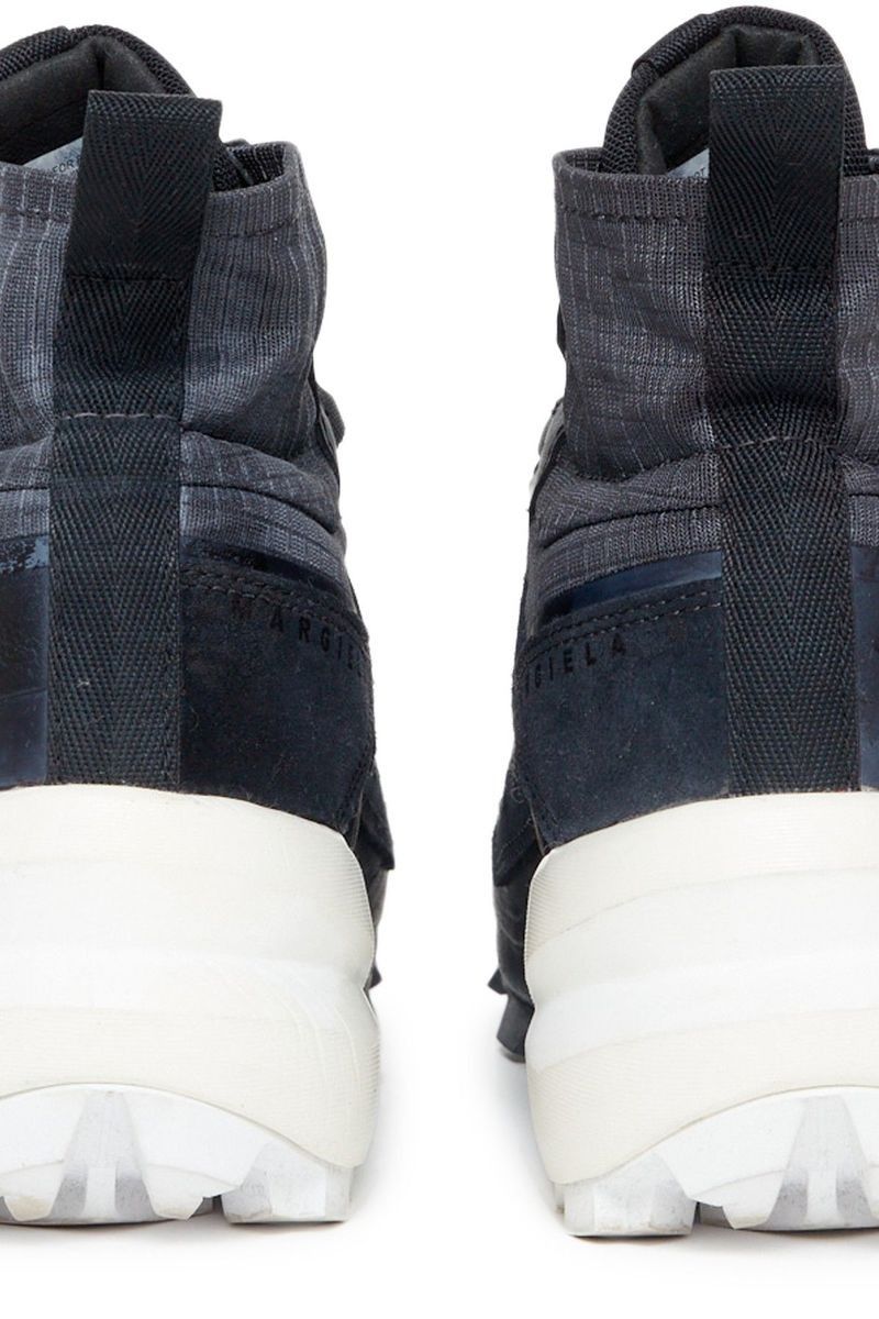 Maison Margiela × Salomon oc11z1025 Hi-Top Sneakers in Black/White Size US 11.5 / EU 44-45 - 3 Thumbnail
