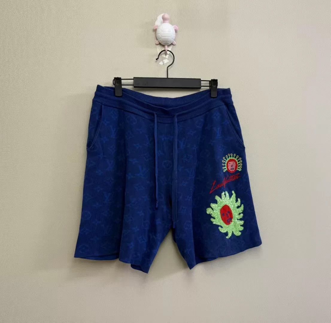 Louis Vuitton Louis Vuitton x Yayoi Kusama Logo Knit Shorts Size US 41 - 1 Thumbnail