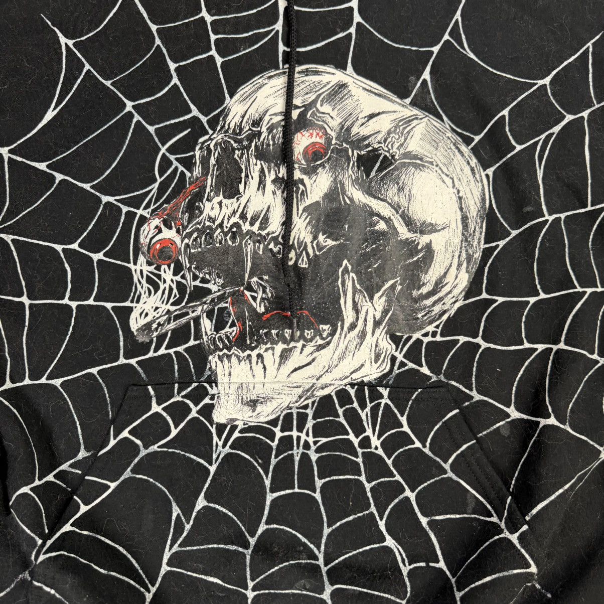 Other Rare Dont Do Drugs Levi Catter Baggy Spiderweb Skull Hoodie Size US XL / EU 56 / 4 - 2 Thumbnail