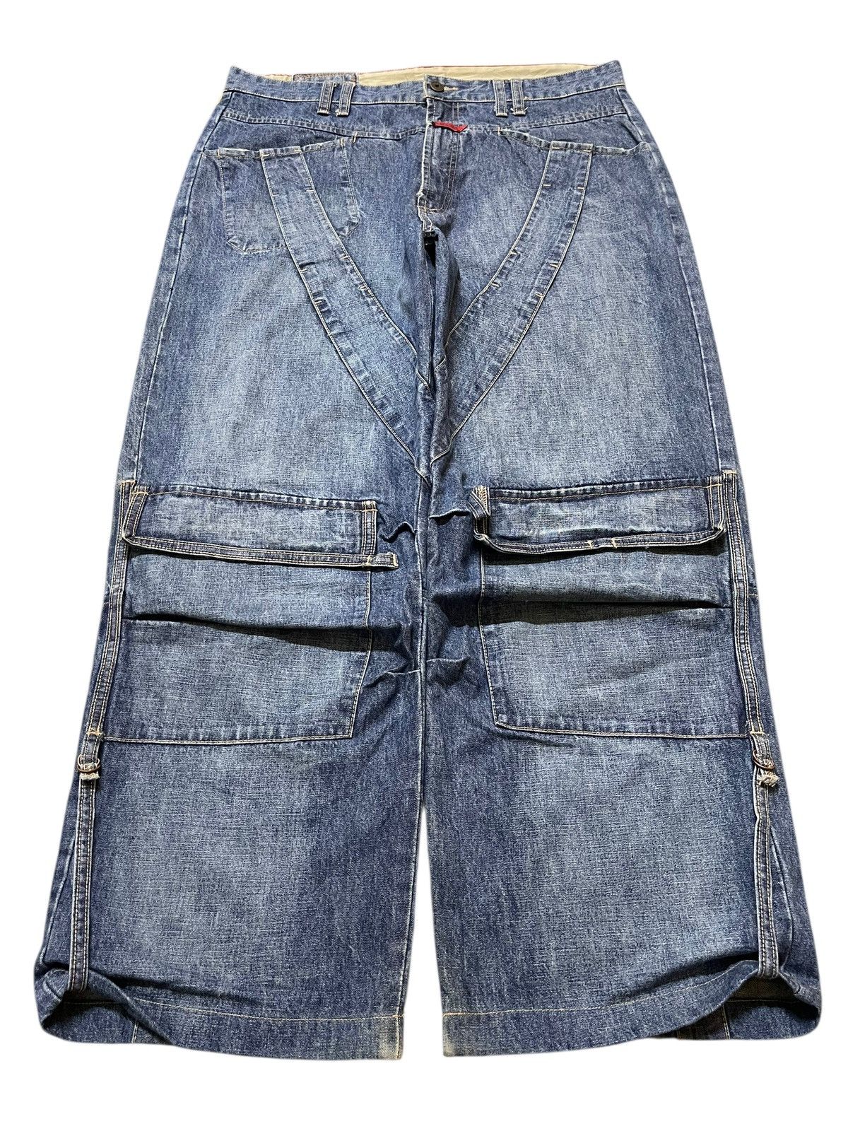 Marithe + Francois Girbaud Vintage Marithe Francois Girbaud Avant Garde Baggy Jeans Size US 36 / EU 52 - 1 Thumbnail