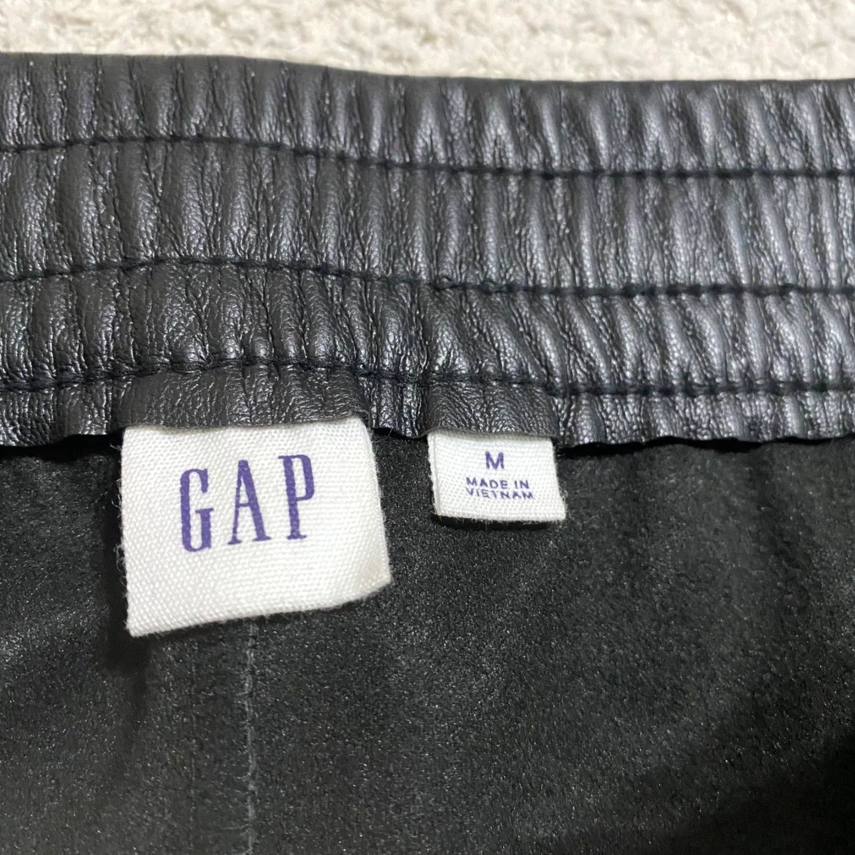 Old Navy Old Navy Womens Medium Pants Black High Rise Straight Faux Leather Ankle Pull On Size 32" / US 10 / IT 46 - 3 Thumbnail