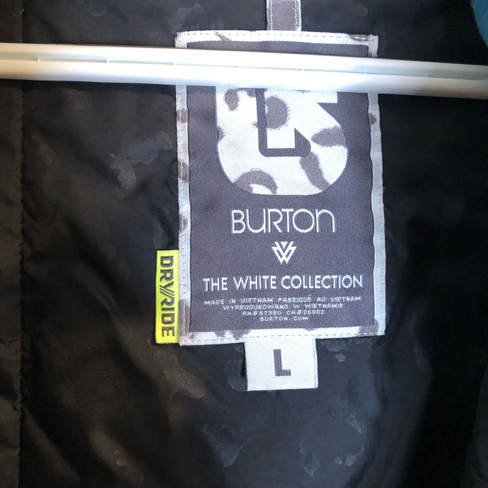 Burton Burton Womens The White Collection-DryRide Blue Jacket-Large Size L / US 10 / IT 46 - 6 Thumbnail