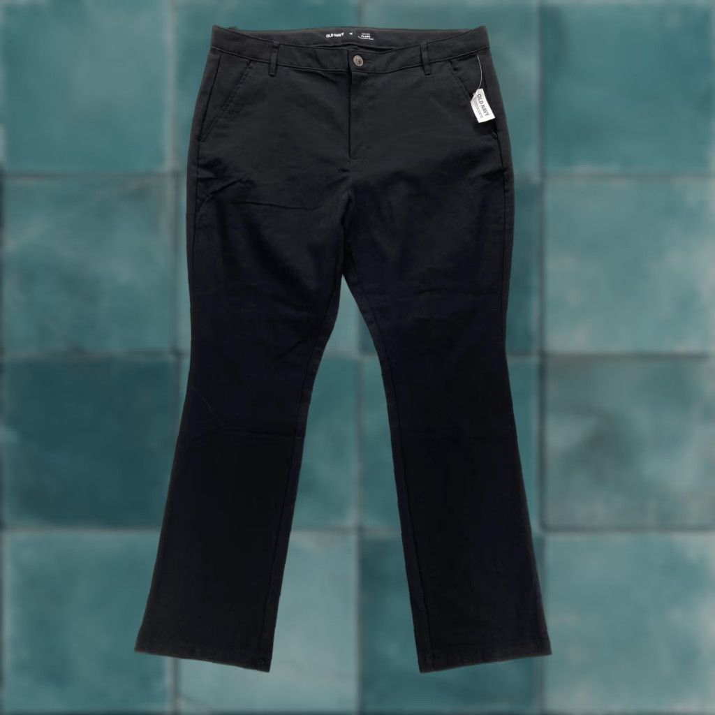 Old Navy Old Navy Pants Womens 16 Black High Rise Flare Adjustable Waist Stretch Preppy Size 38" / US 16 / IT 52 - 1 Thumbnail