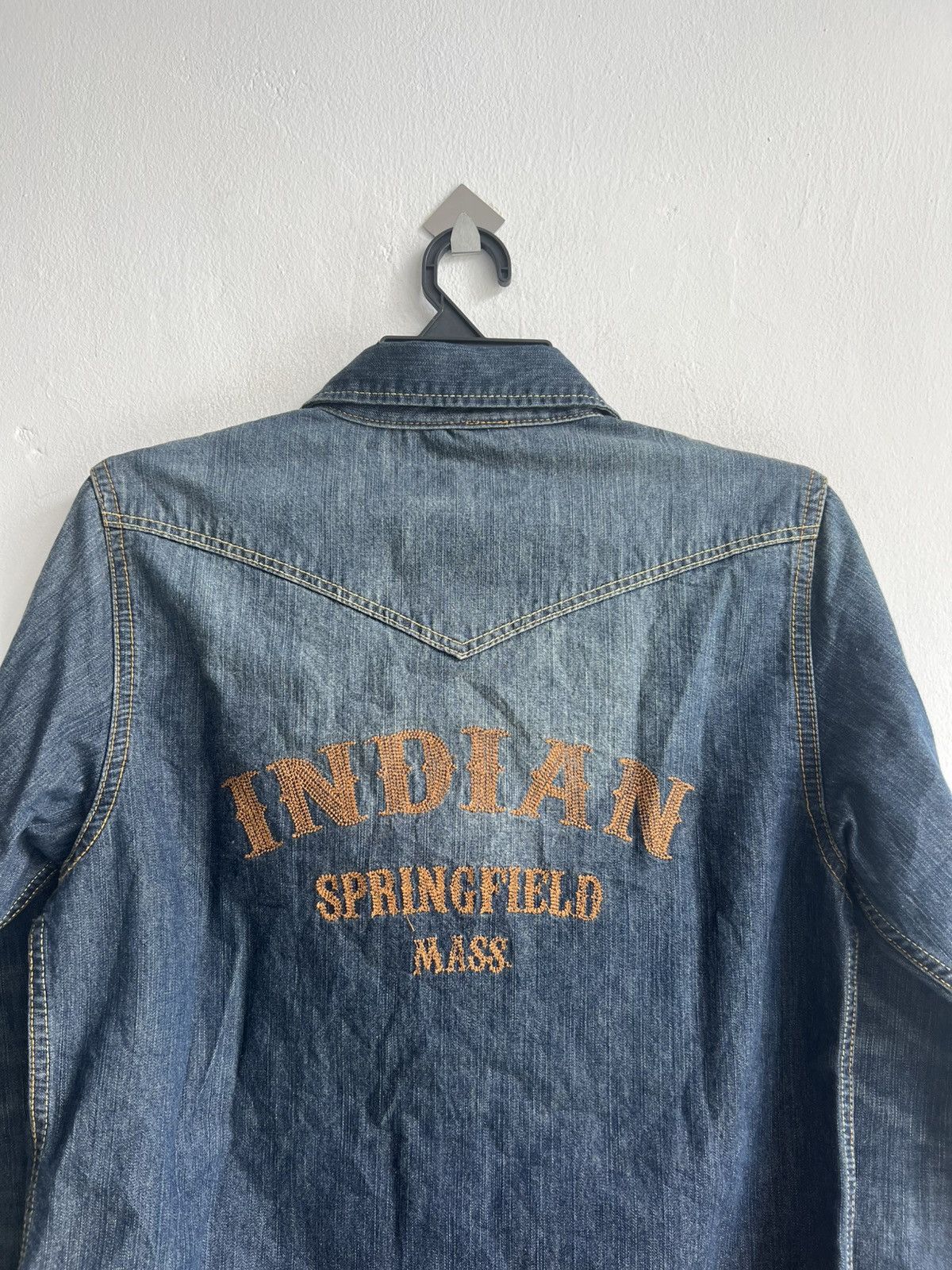 Indian Motorcycle Indian Motocycle Embroidery Turquoise Snap Western Shirt Jkt Size US M / EU 48-50 / 2 - 4 Thumbnail